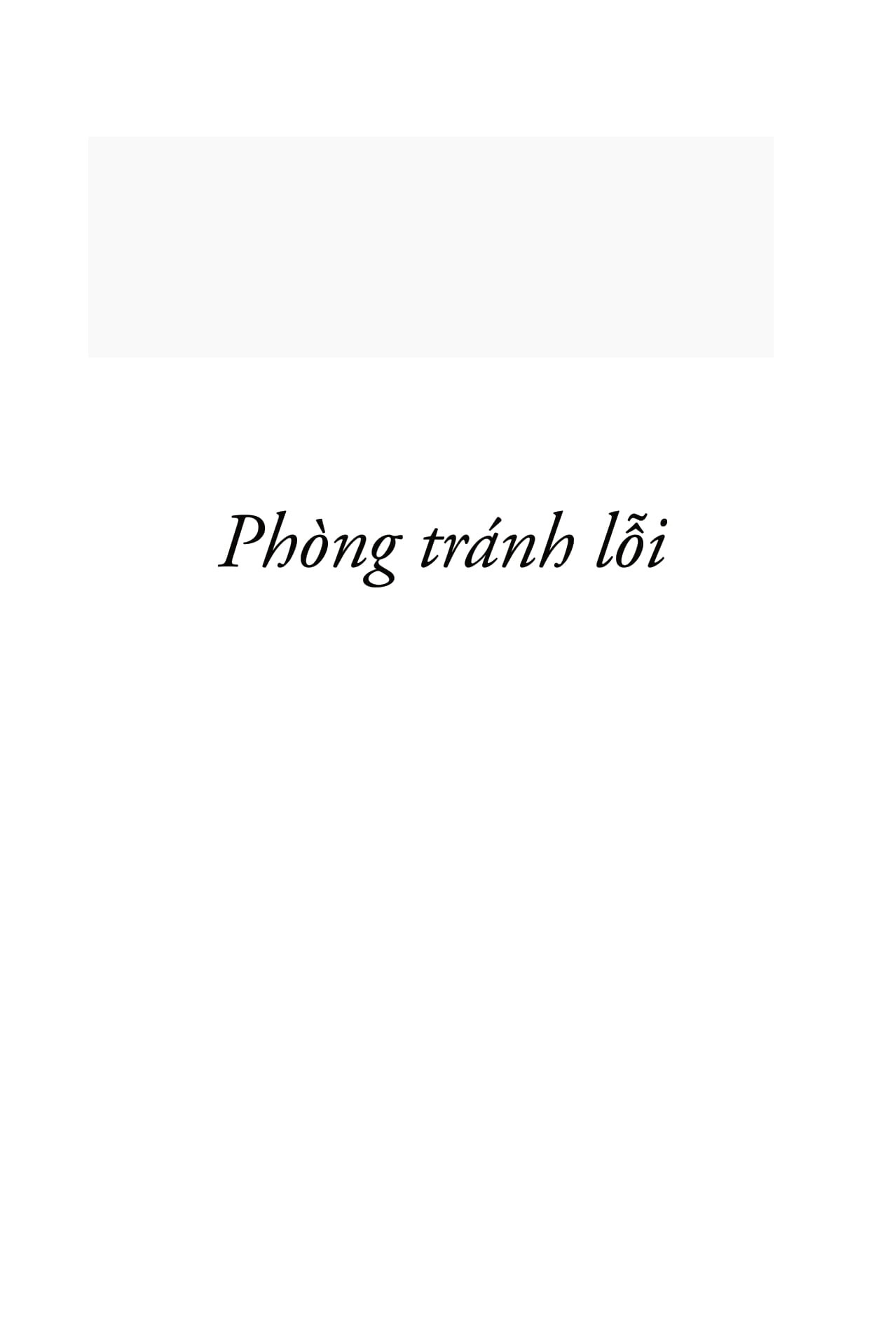bộ công cụ tinh gọn trong y tế - phòng tránh lỗi - Ảnh 3