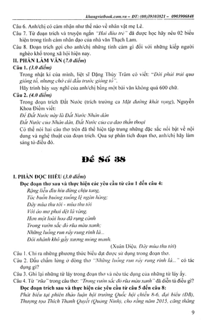 bộ công phá 99 đề thi thpt quốc gia bộ đề thi mới nhất ngữ văn - tập 2 - Ảnh 11