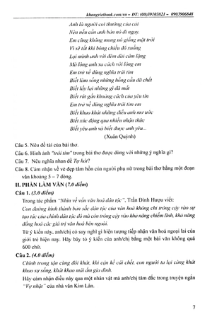 bộ công phá 99 đề thi thpt quốc gia bộ đề thi mới nhất ngữ văn - tập 2 - Ảnh 9