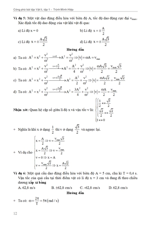 bộ công phá bài tập vật lí dao động cơ - tập 1 - Ảnh 13