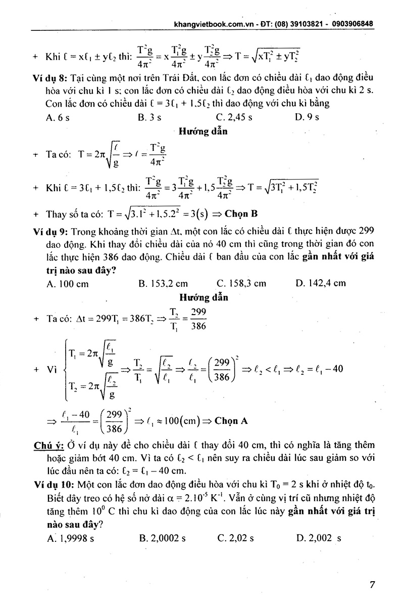 bộ công phá bài tập vật lí dao động cơ - tập 2 - Ảnh 8