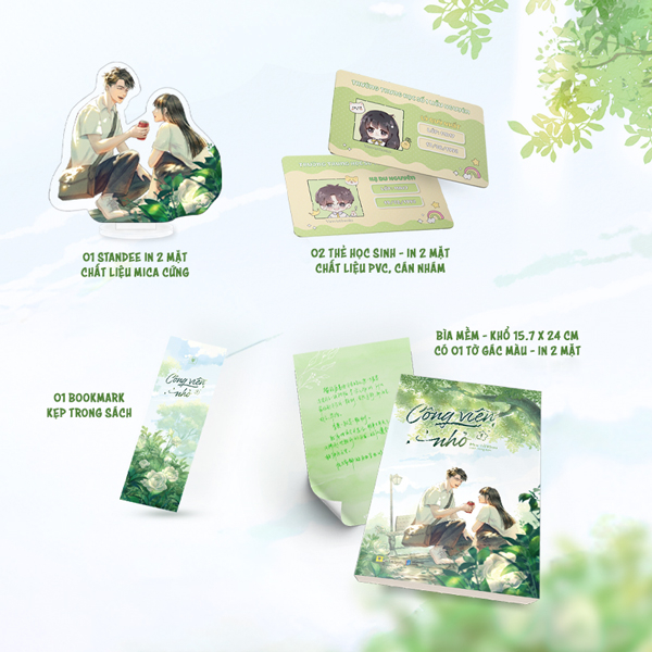 Bộ Công Viên Nhỏ - Tập 1 - Bản Đặc Biệt - Tặng Kèm 1 Bookmark + 1 Tờ Gác Màu Có Lời Nhắn Và Chữ Ký Của Tác Giả + 1 Standee Mica + 2 Thẻ Học Sinh
