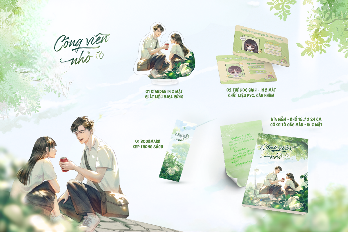Bộ Công Viên Nhỏ - Tập 1 - Bản Đặc Biệt - Tặng Kèm 1 Bookmark + 1 Tờ Gác Màu Có Lời Nhắn Và Chữ Ký Của Tác Giả + 1 Standee Mica + 2 Thẻ Học Sinh - Ảnh 2