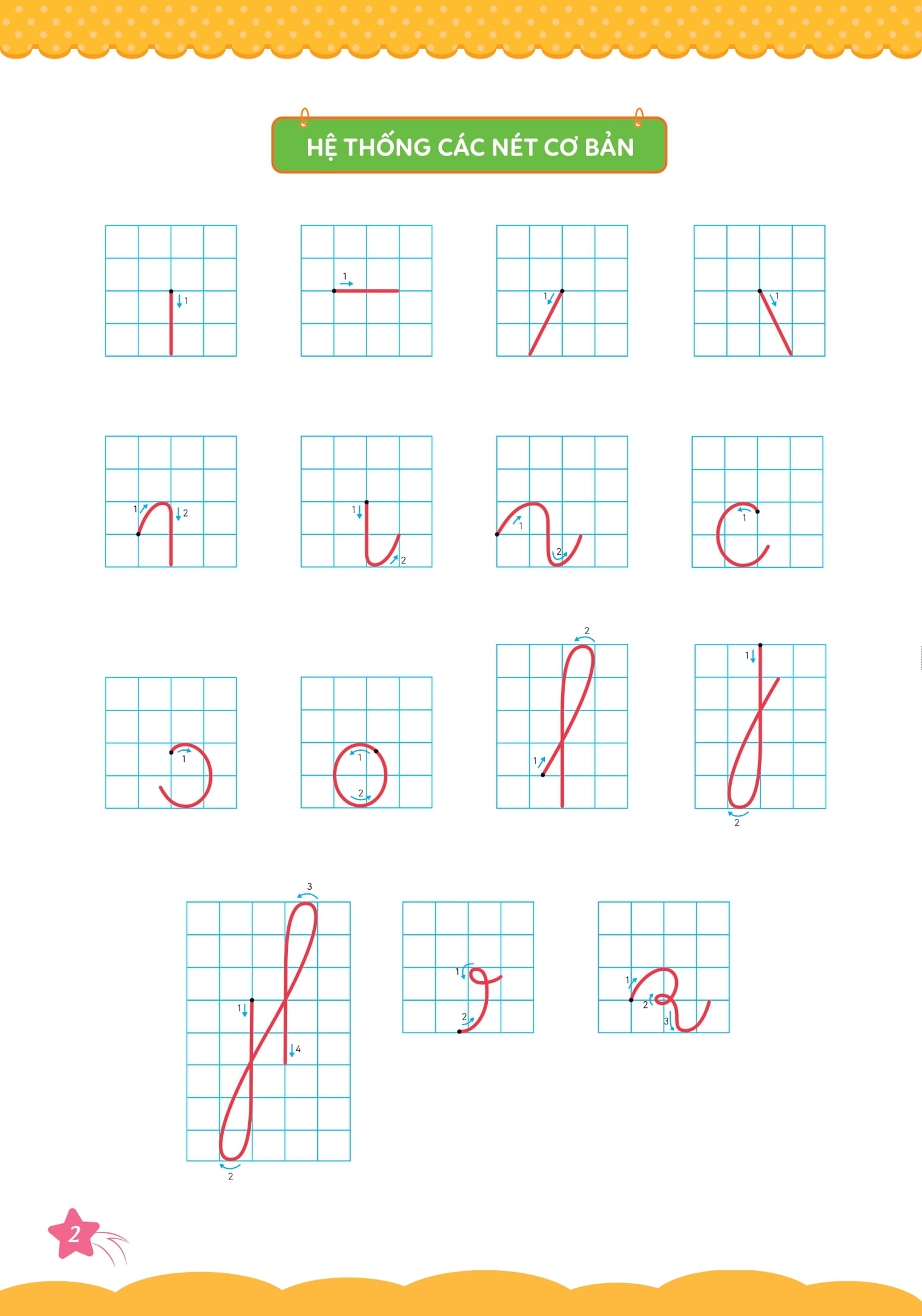 bộ cùng khủng long học nét cơ bản (các nét đầu tiên) - quyển 1 - bé gái - Ảnh 4