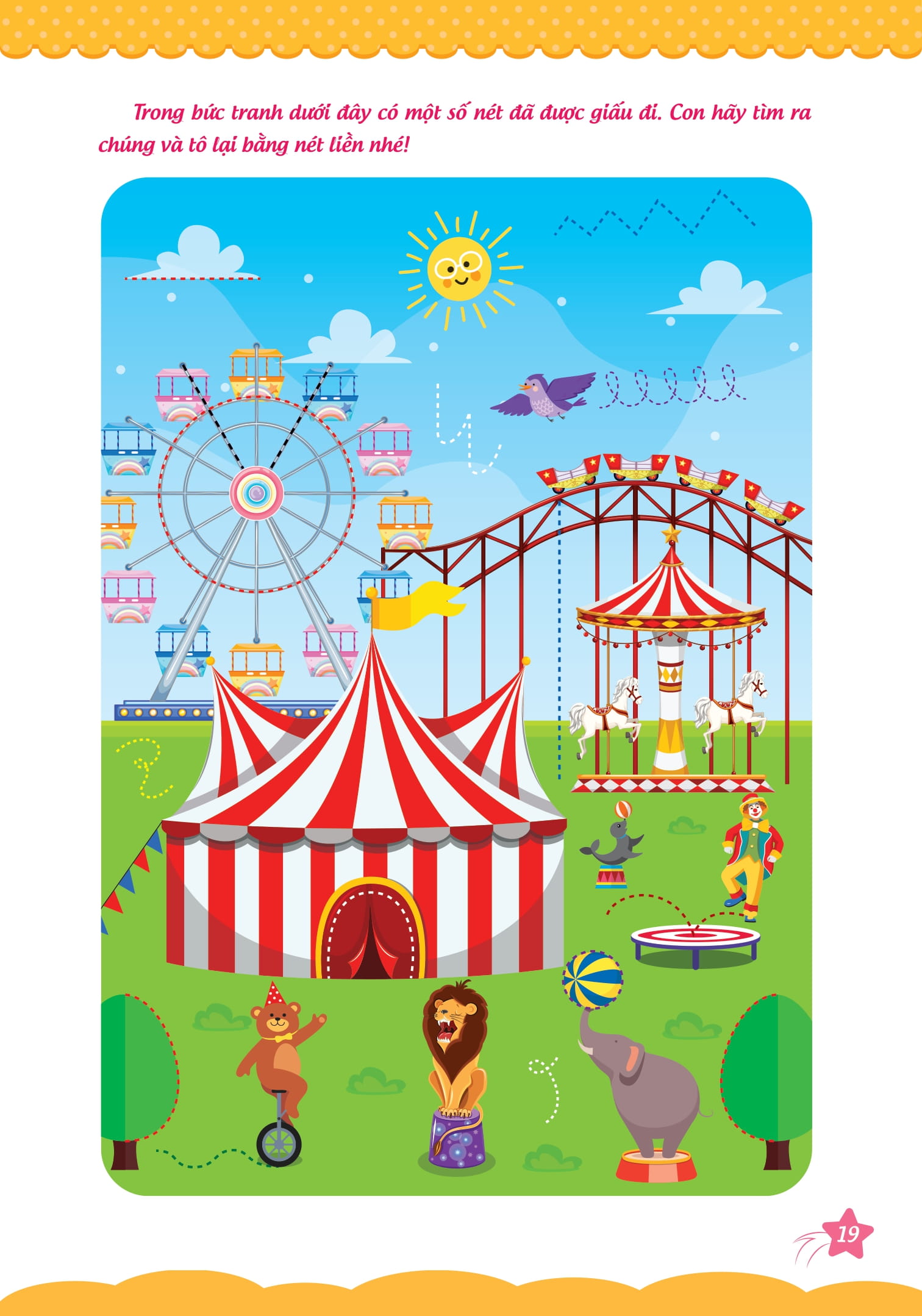 bộ cùng khủng long học nét cơ bản (các nét đầu tiên) - quyển 1 - bé trai - Ảnh 7