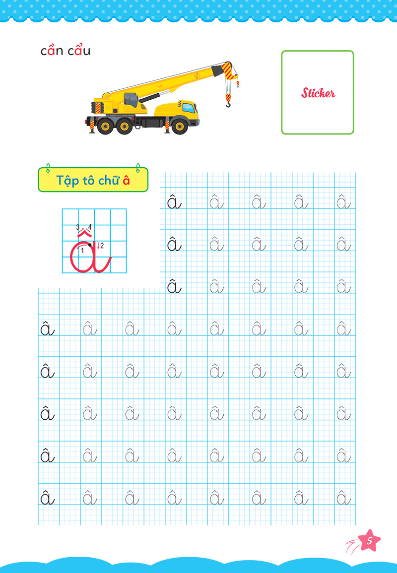 bộ cùng khủng long học nét cơ bản quyển 3 (chữ cái đầu tiên) bé trai - Ảnh 7