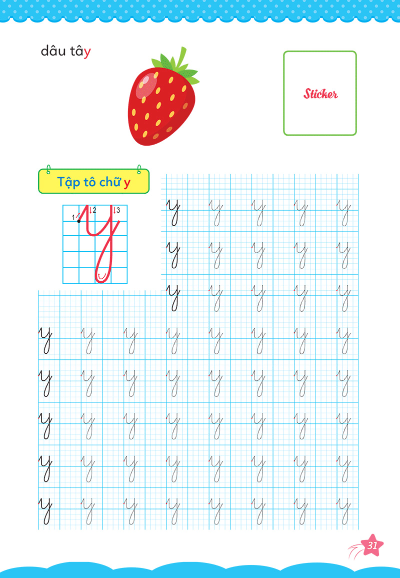 bộ cùng khủng long học nét cơ bản quyển 3 (chữ cái đầu tiên) bé trai - Ảnh 9
