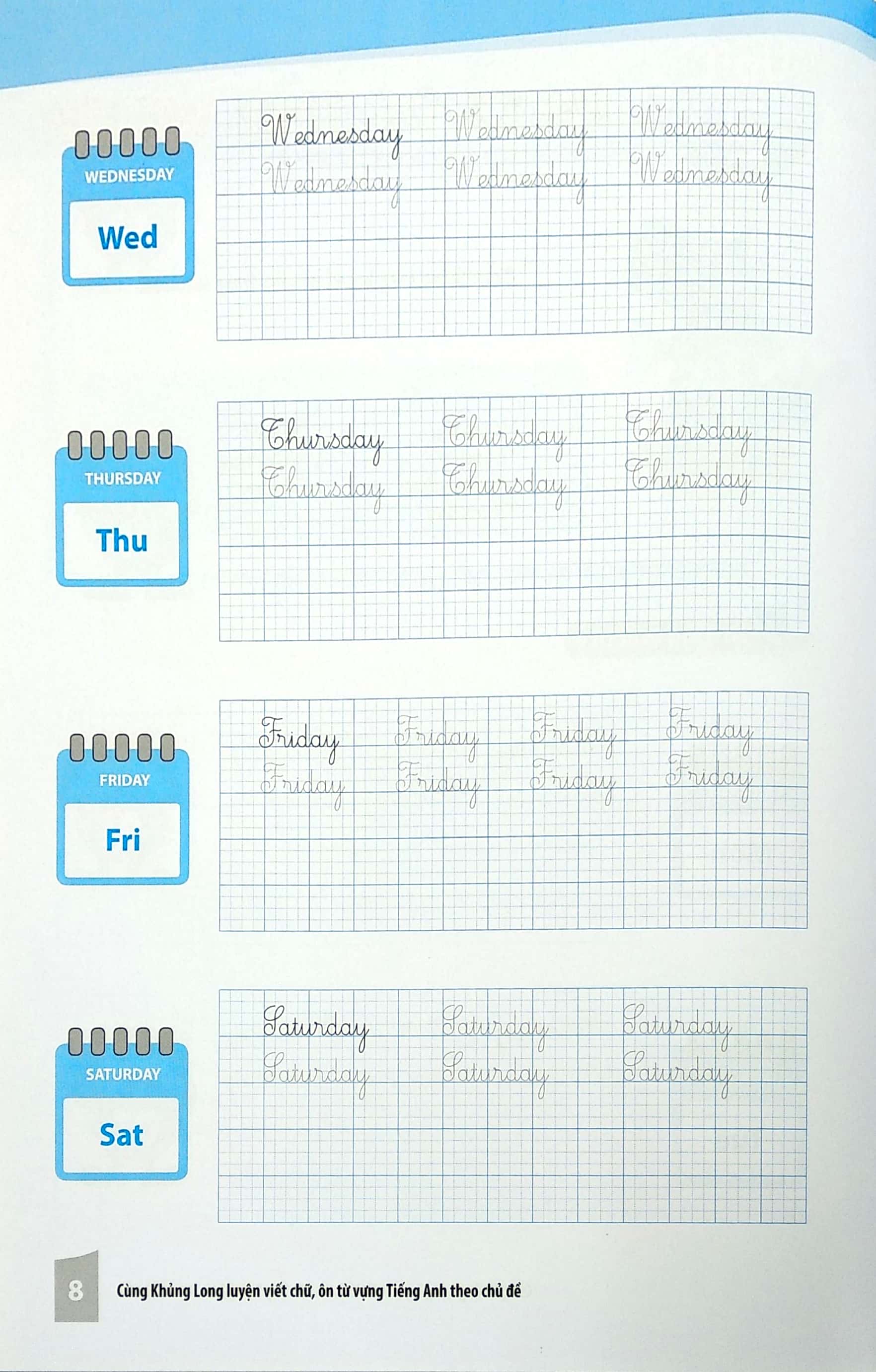 bộ cùng khủng long luyện viết chữ, ôn từ vựng tiếng anh theo chủ đề 2 - Ảnh 12