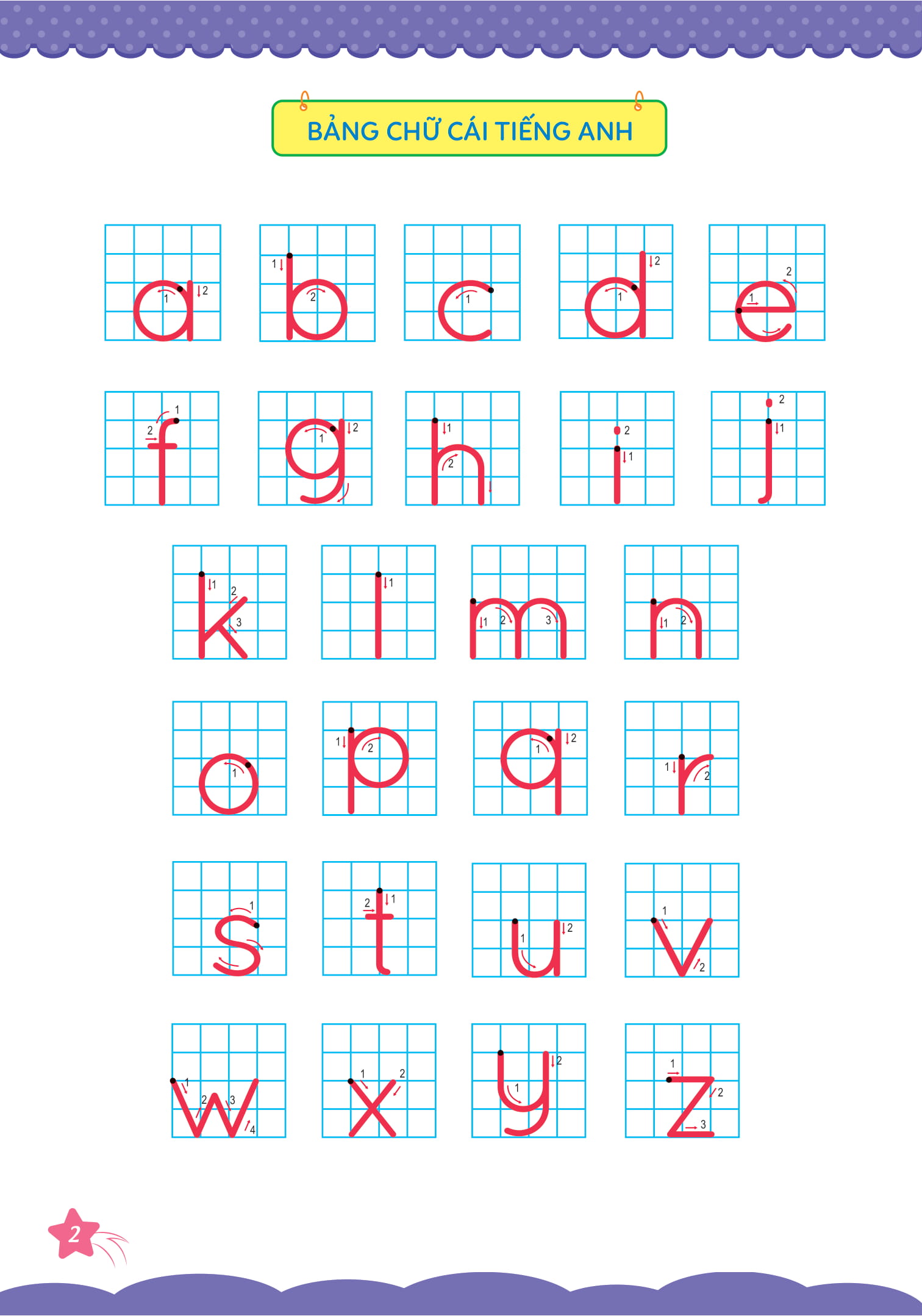 bộ cùng khủng long tập viết chữ cơ bản - chữ cái tiếng anh viết thường - quyển 5 (sticker bé gái) - Ảnh 3