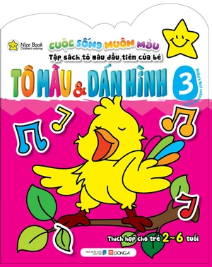 bộ cuộc sống muôn màu - tô màu & dán hình 3 (thích hợp cho trẻ 2 - 6 tuổi) - Ảnh 2