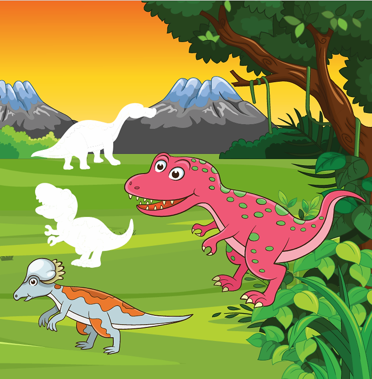 Bộ Dán Hình Phát Triển IQ-EQ-CQ - Công Viên Khủng Long - Tập 1 - Ảnh 3