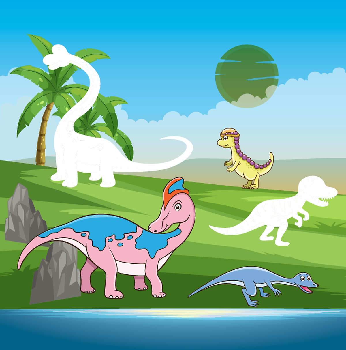 Bộ Dán Hình Phát Triển IQ-EQ-CQ - Công Viên Khủng Long - Tập 1 - Ảnh 5