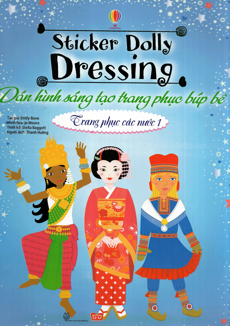 bộ dán hình sáng tạo trang phục búp bê - trang phục các nước 1 - Ảnh 3