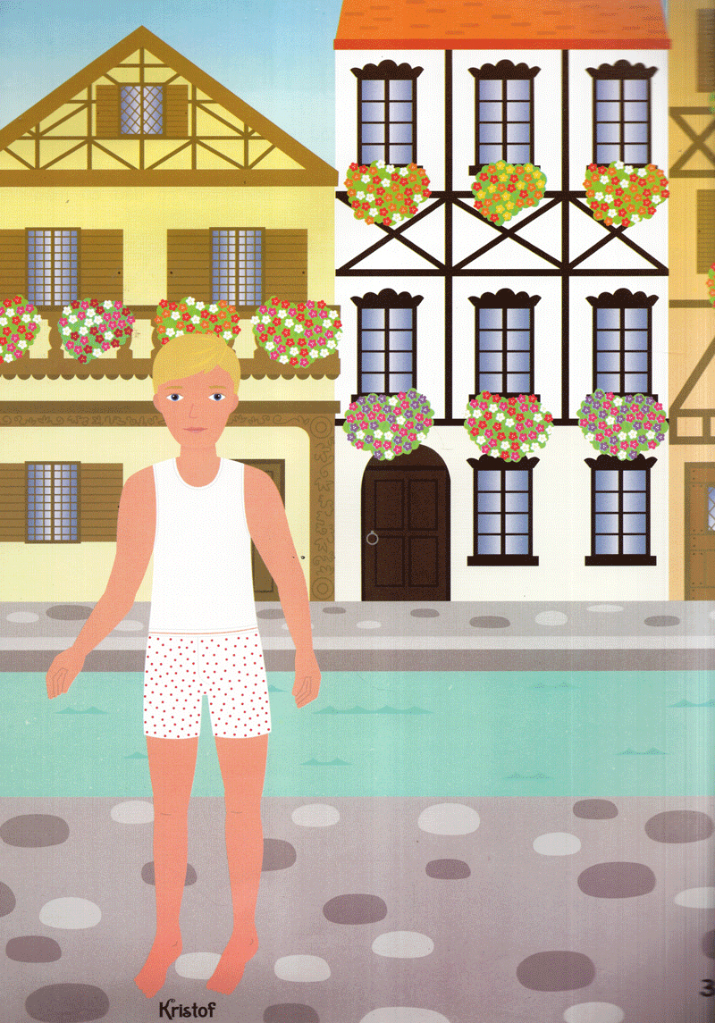 bộ dán hình sáng tạo trang phục búp bê - trang phục các nước 1 - Ảnh 5