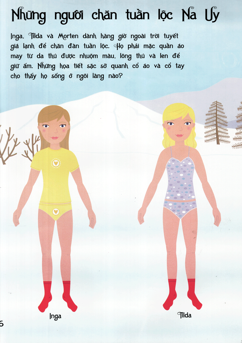 bộ dán hình sáng tạo trang phục búp bê - trang phục các nước 1 - Ảnh 8