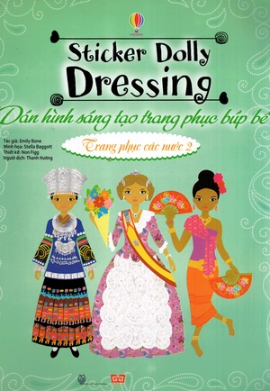 bộ dán hình sáng tạo trang phục búp bê - trang phục các nước 2 - Ảnh 2