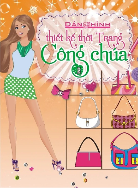 bộ dán hình thiết kế thời trang công chúa - tập 2 - Ảnh 2