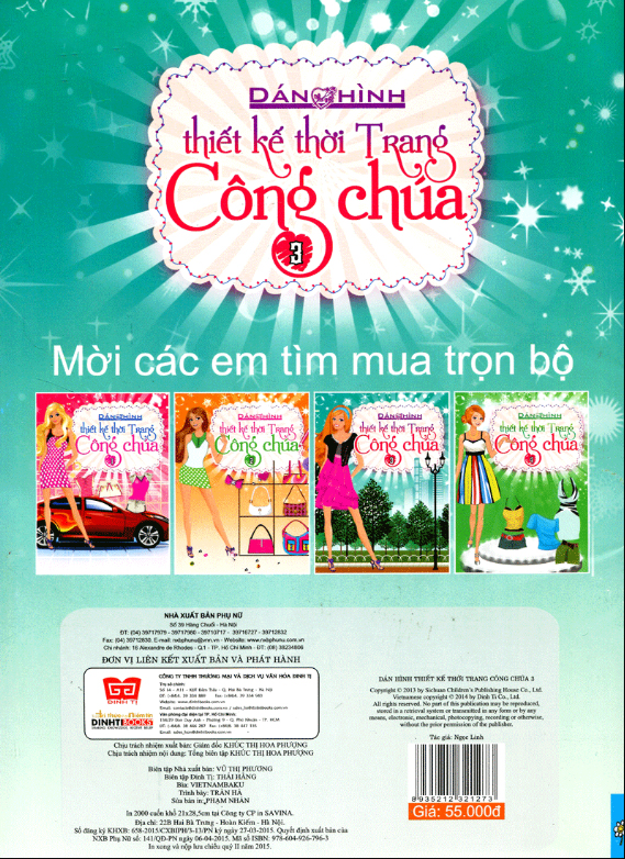 bộ dán hình thiết kế thời trang công chúa - tập 3 - Ảnh 3