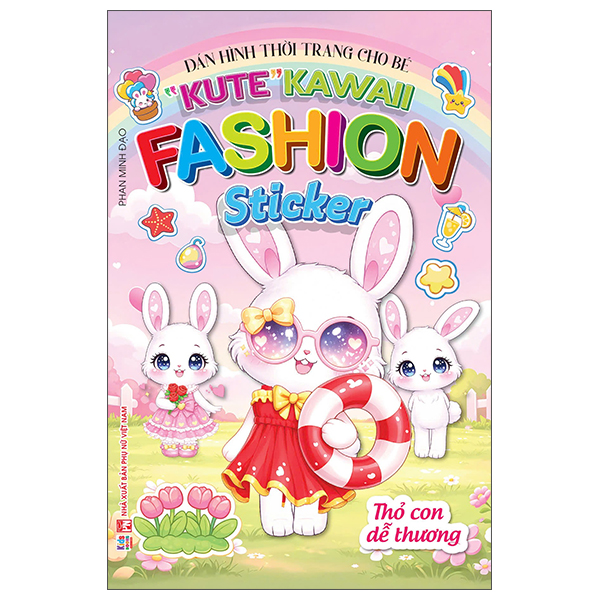 Bộ Dán Hình Thời Trang Cho Bé - "Kute" Kawaii Fashion Sticker - Thỏ Con Dễ Thương