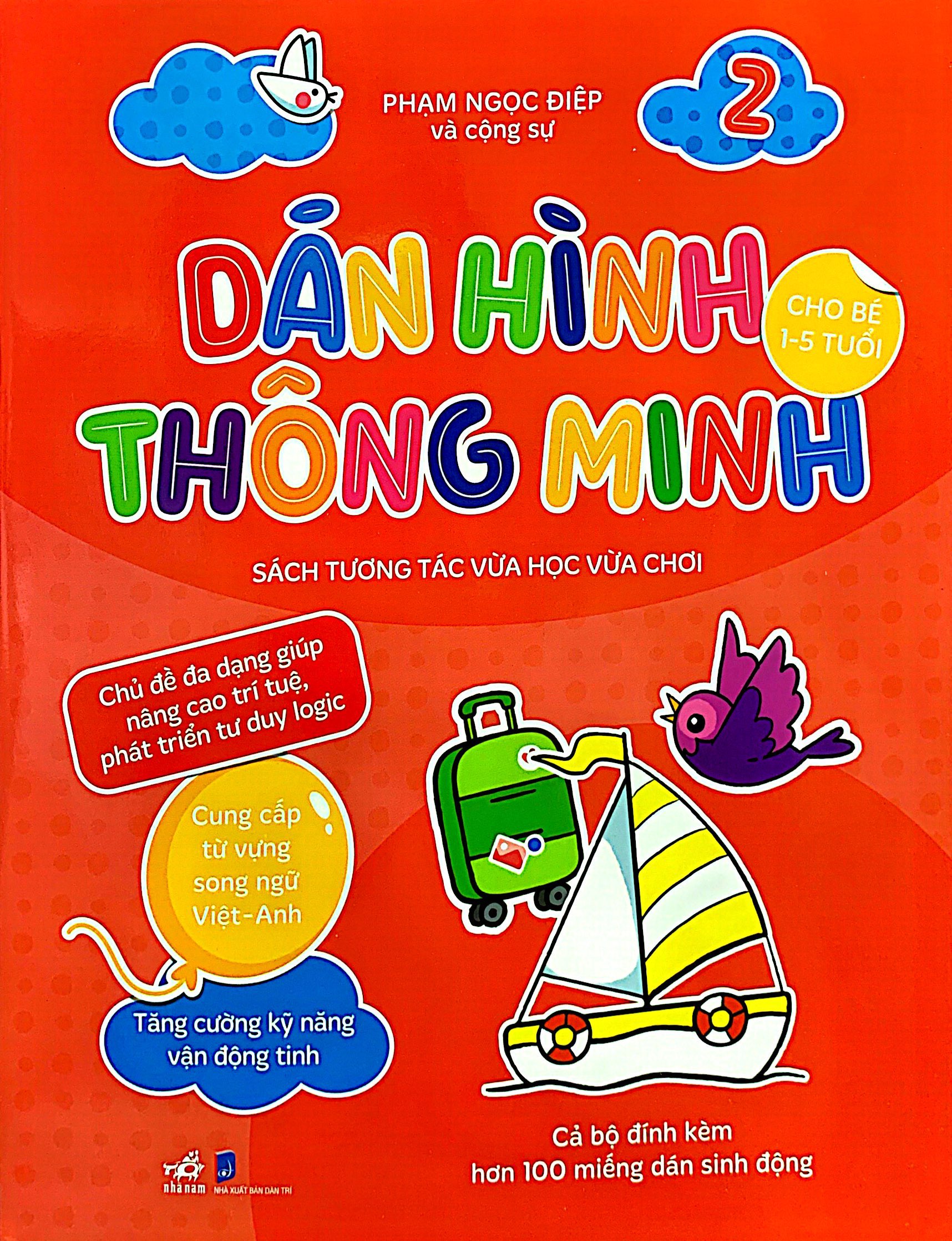 bộ dán hình thông minh - sách tương tác vừa học vừa chơi - tập 2 (dành cho bé 1-5 tuổi) - Ảnh 2