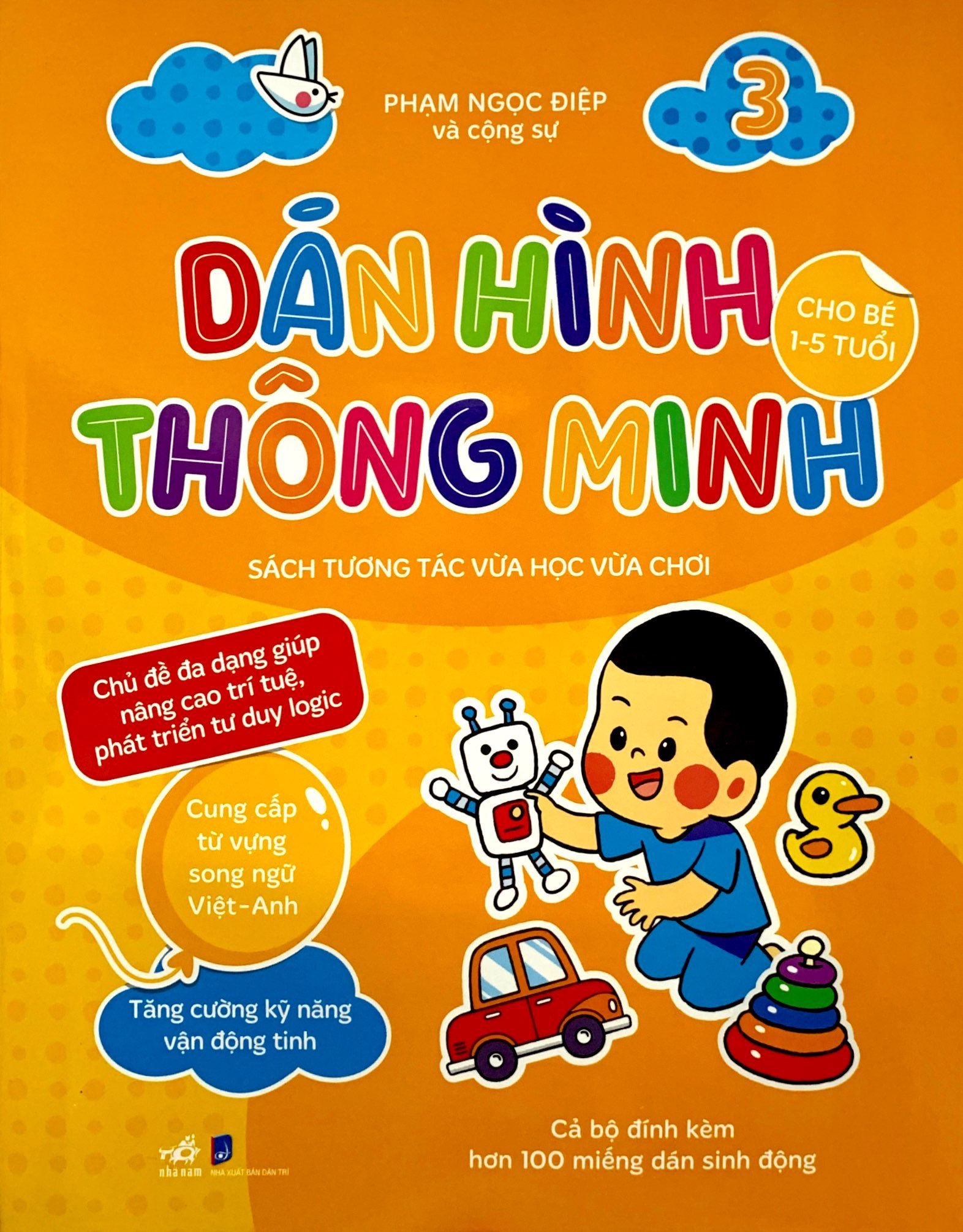bộ dán hình thông minh - sách tương tác vừa học vừa chơi - tập 3 (dành cho bé 1-5 tuổi) - Ảnh 2