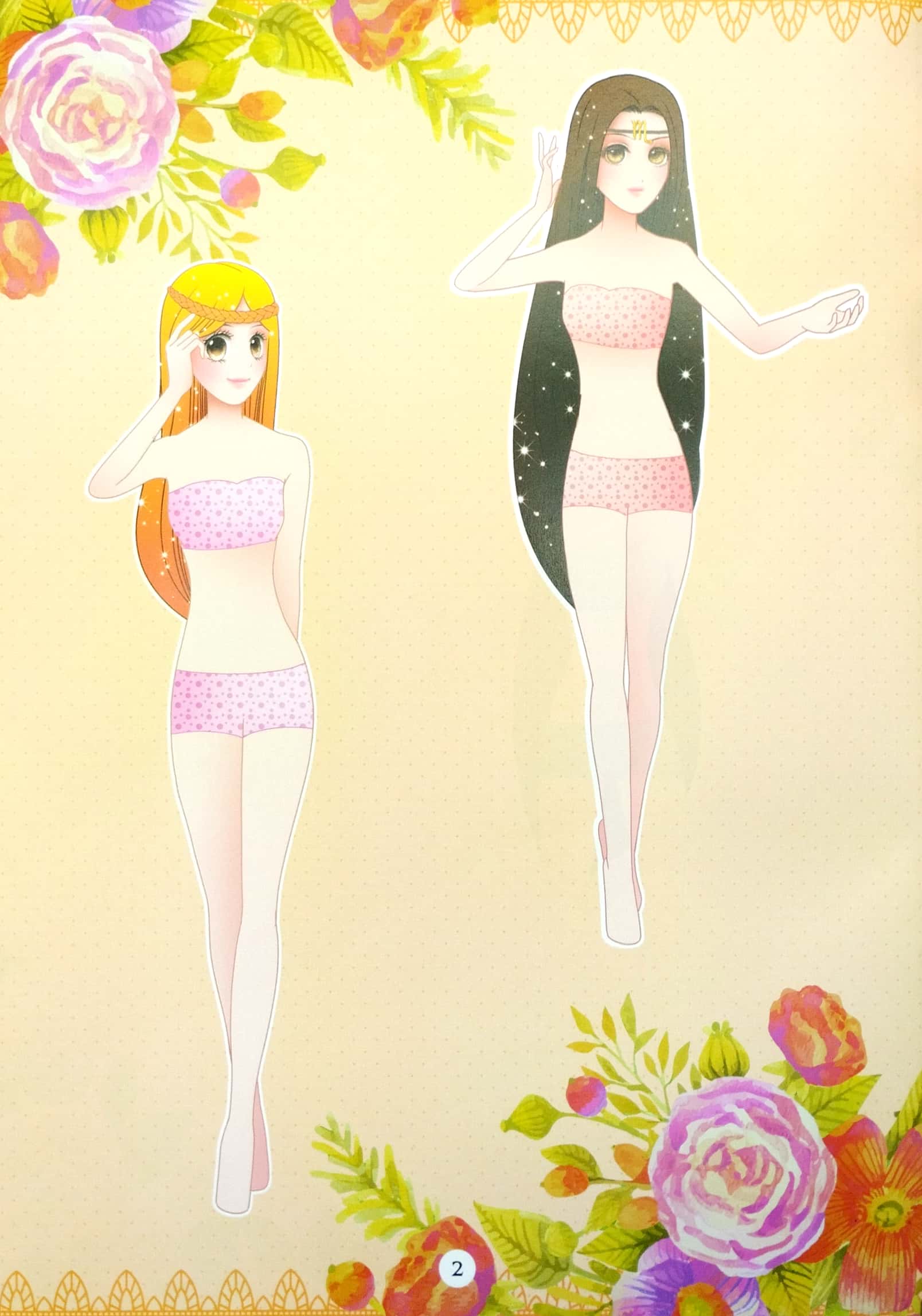 bộ dán hình trang phục công chúa 2 - công chúa duyên dáng - Ảnh 4