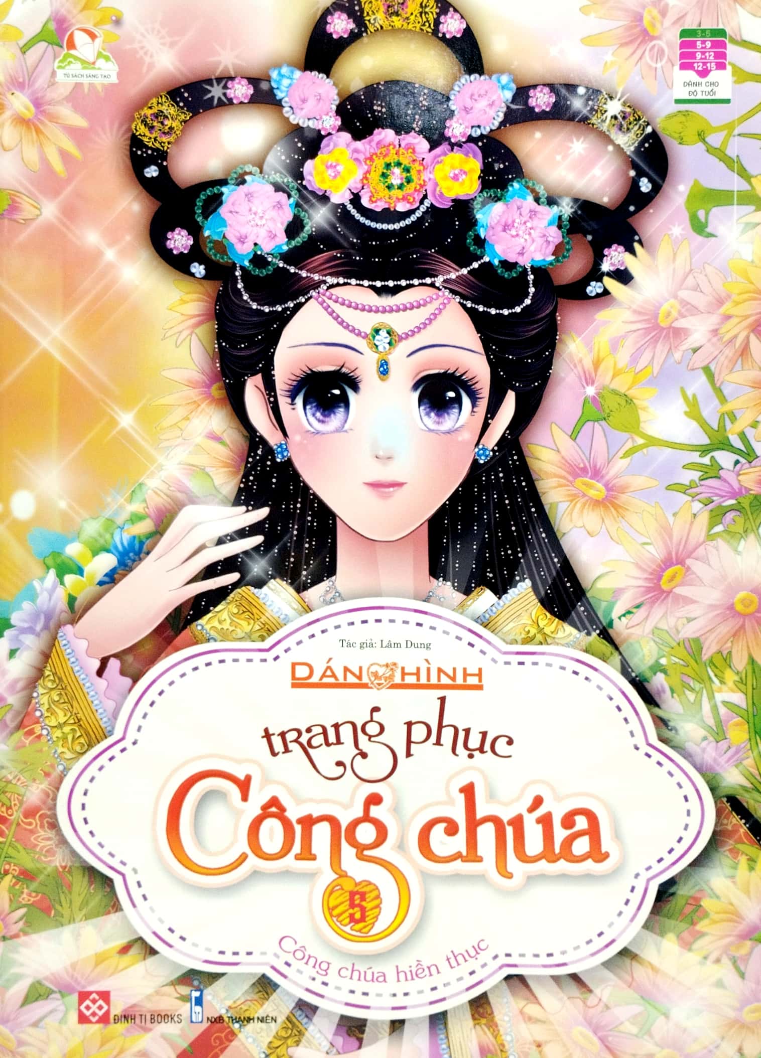 bộ dán hình trang phục công chúa 5 - công chúa hiền thục - Ảnh 2