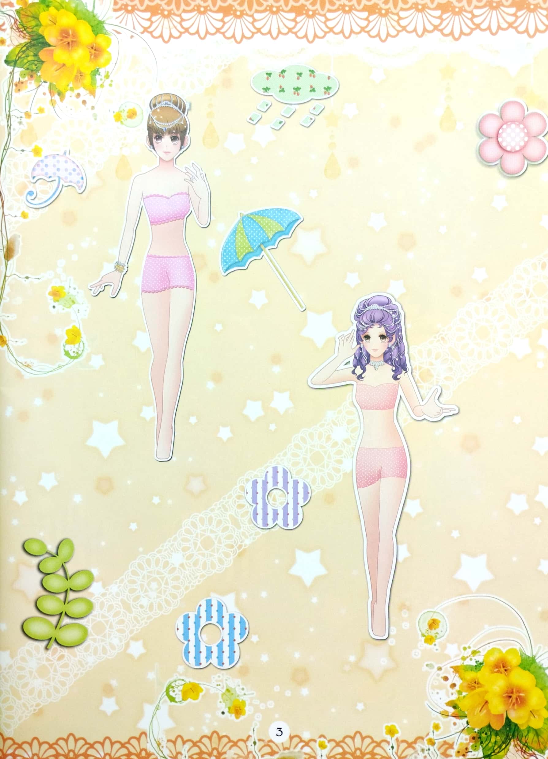 bộ dán hình trang phục công chúa 6 - công chúa kiêu sa - Ảnh 5