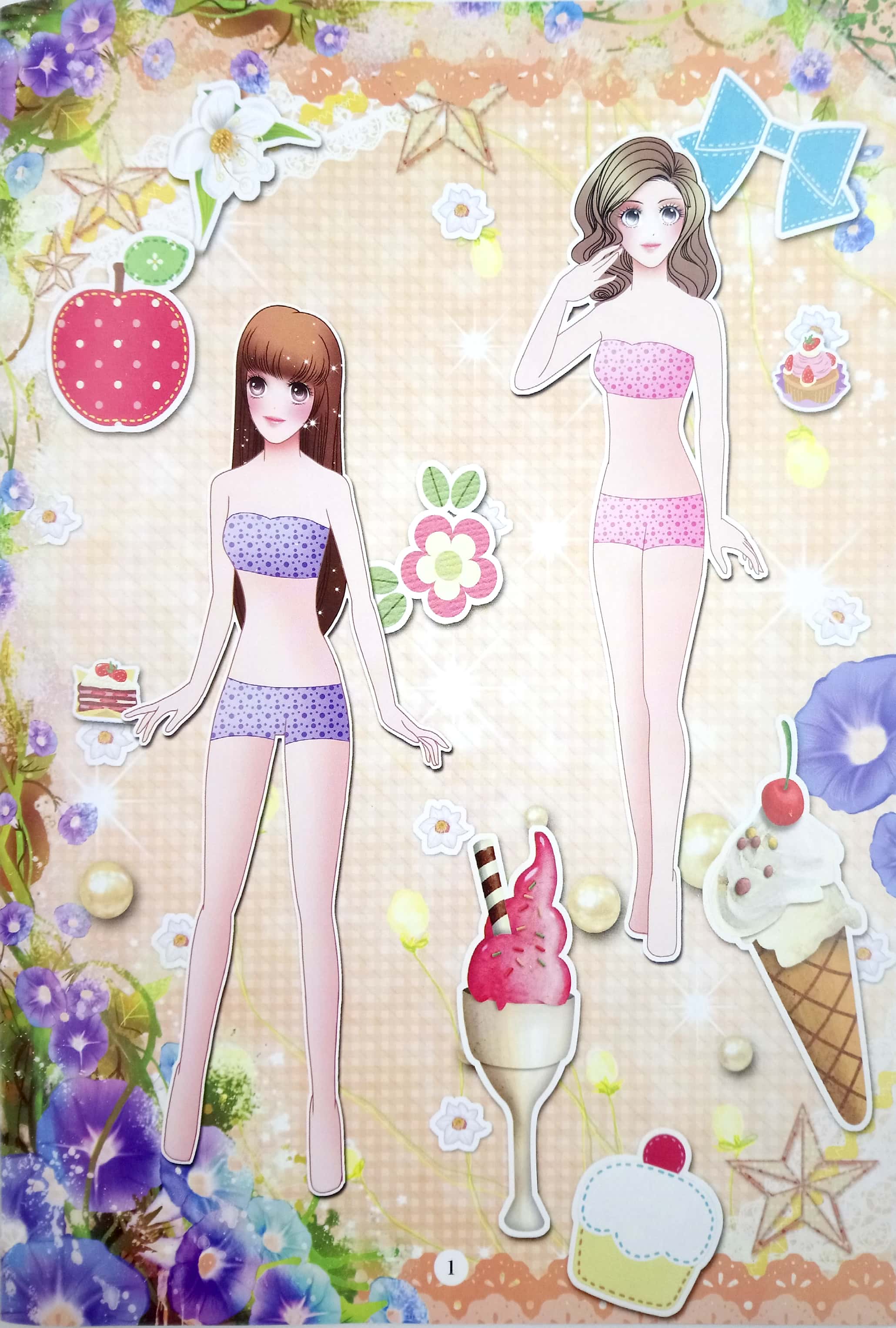 bộ dán hình trang phục công chúa - tập 4 - công chúa sành điệu - Ảnh 2