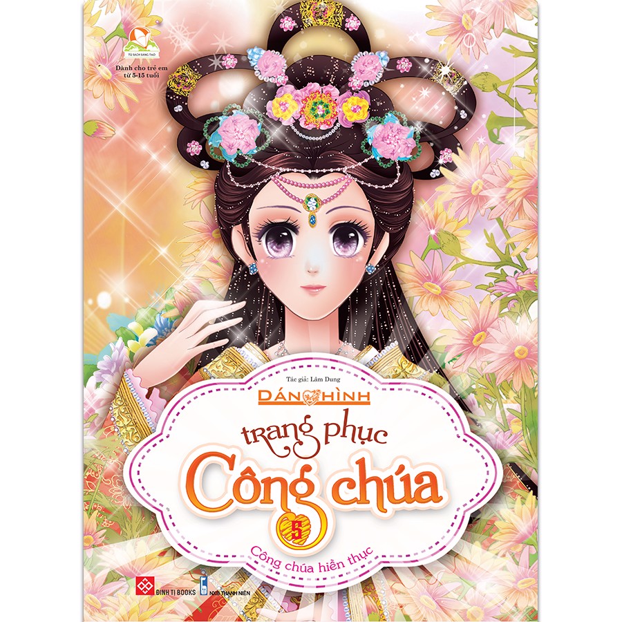 bộ dán hình trang phục công chúa - tập 5 - công chúa hiền thục - Ảnh 2