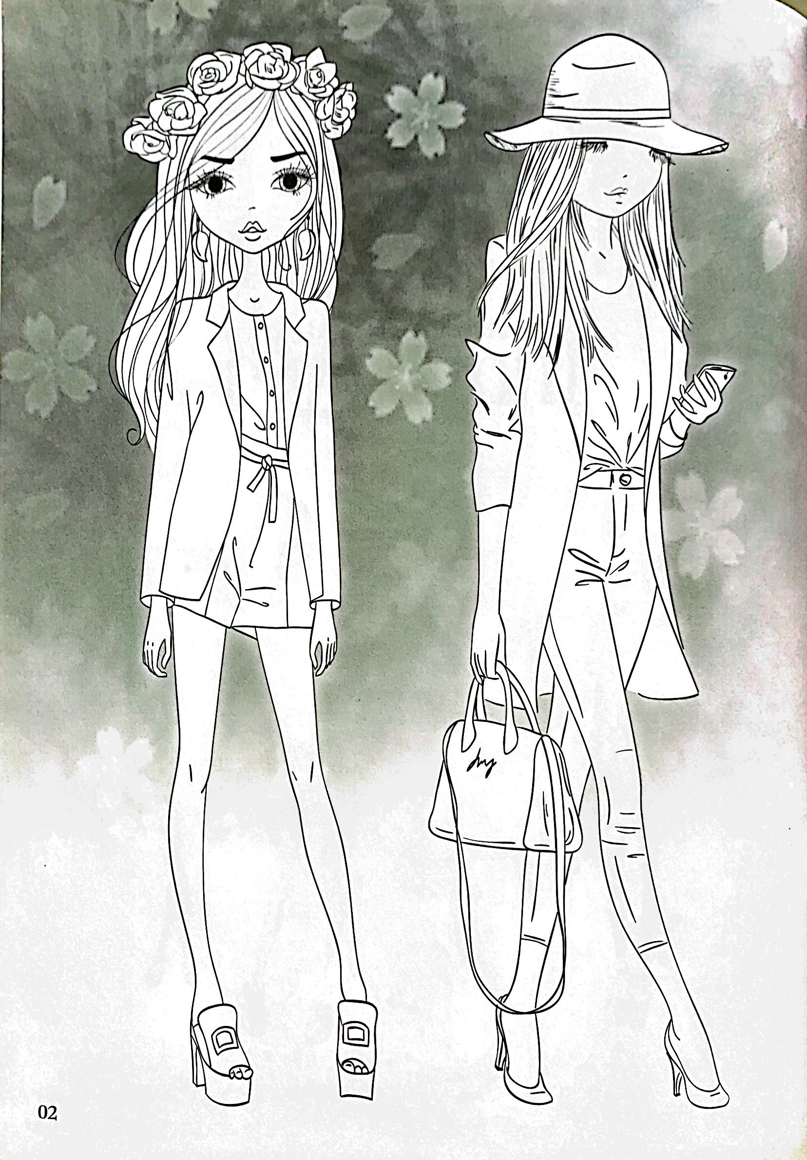 bộ dán hình và tô màu - fashion nhà thiết kế thời trang 1 - Ảnh 3