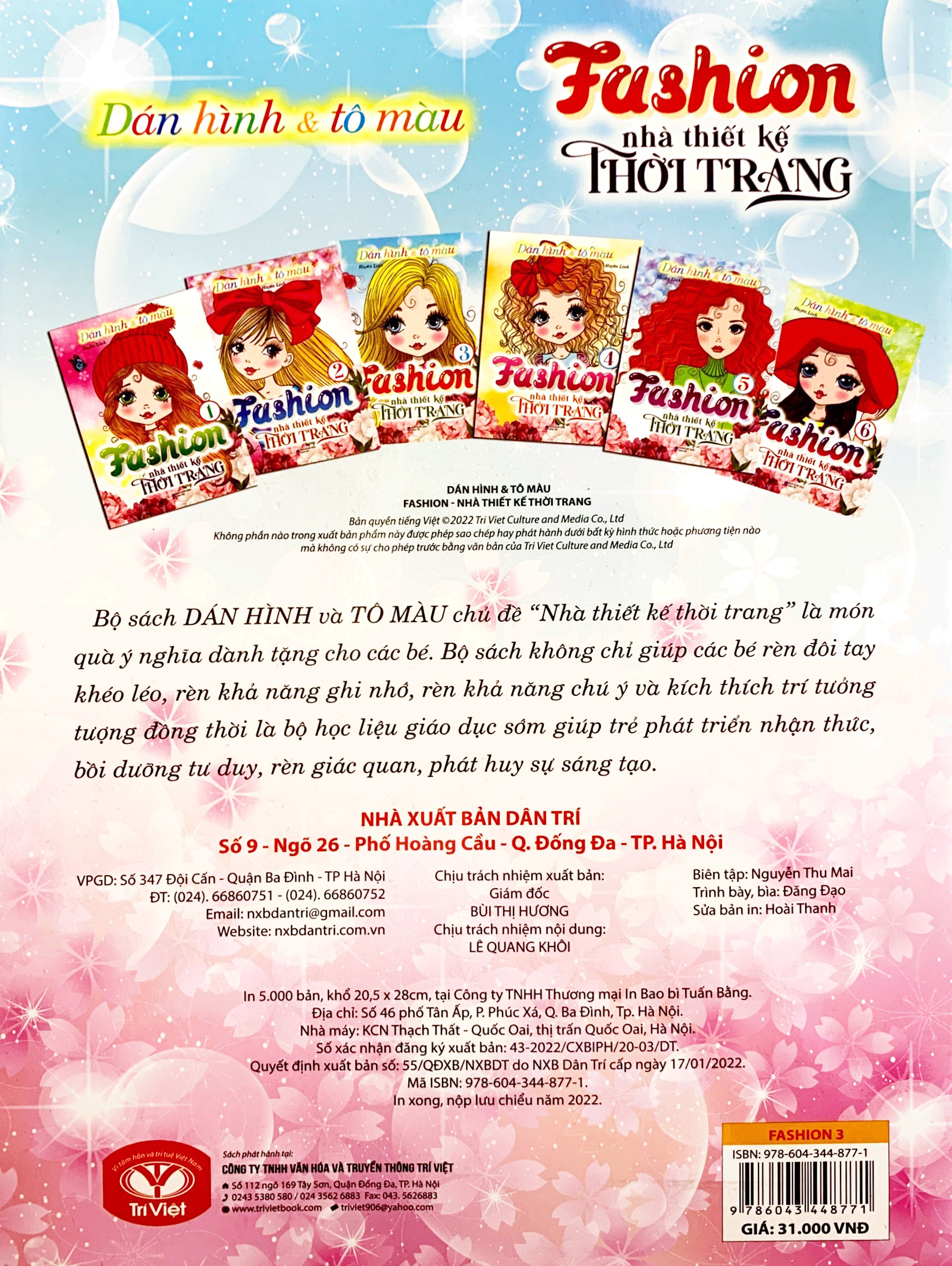 bộ dán hình và tô màu - fashion nhà thiết kế thời trang 3 - Ảnh 7