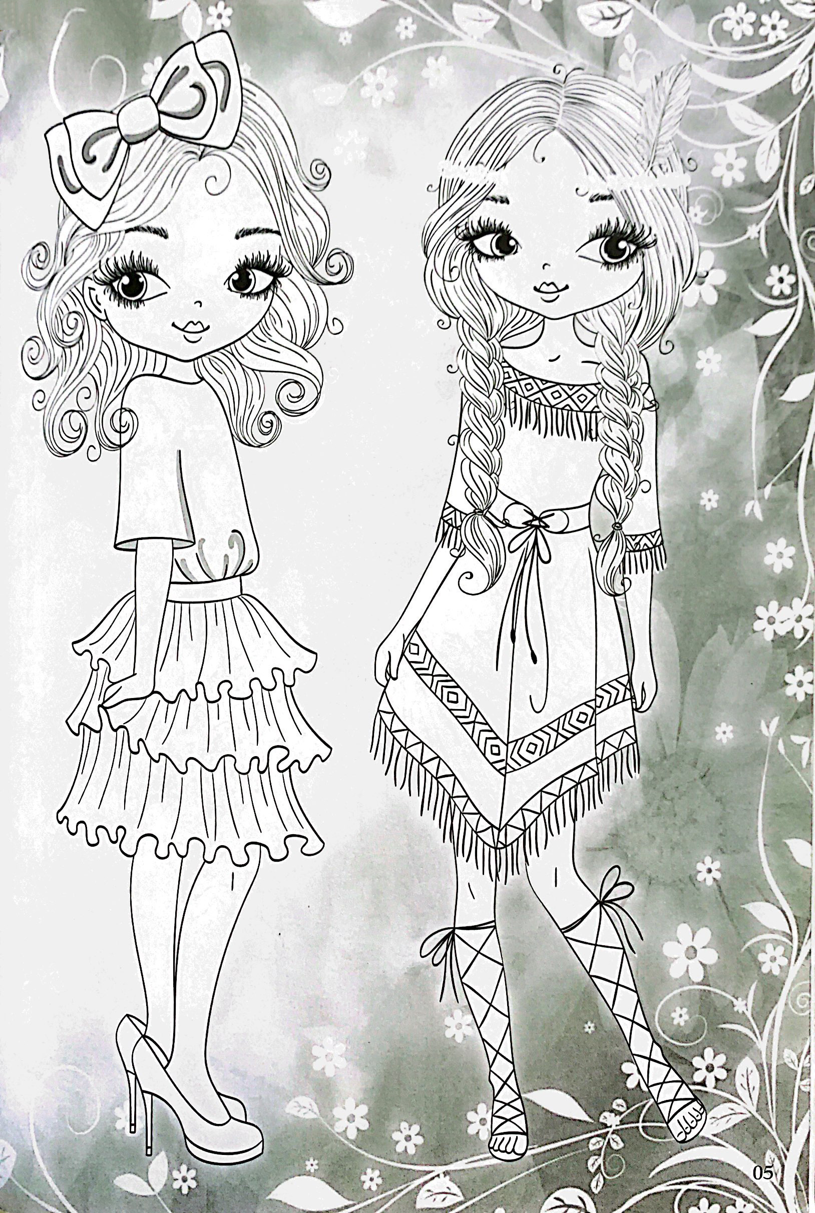 bộ dán hình và tô màu - fashion nhà thiết kế thời trang 5 - Ảnh 6