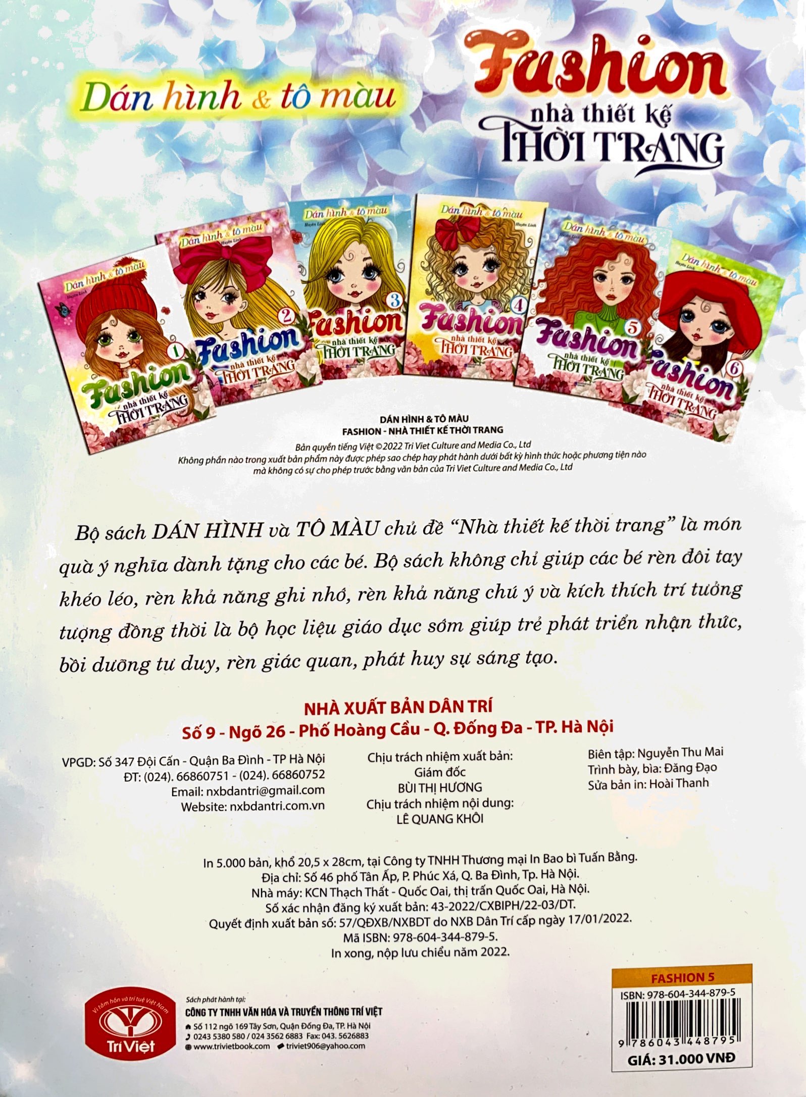 bộ dán hình và tô màu - fashion nhà thiết kế thời trang 5 - Ảnh 7