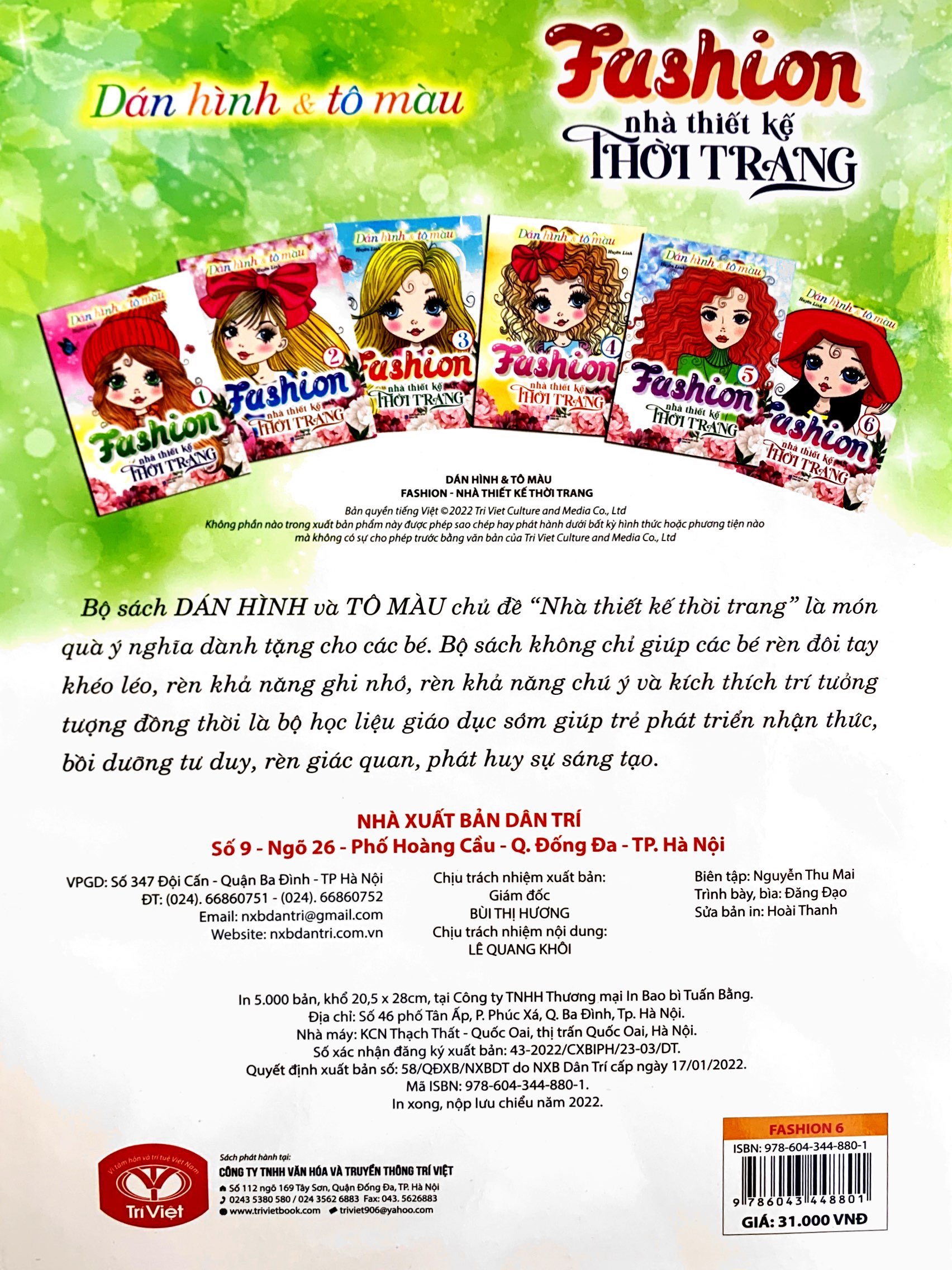 bộ dán hình và tô màu - fashion nhà thiết kế thời trang 6 - Ảnh 6