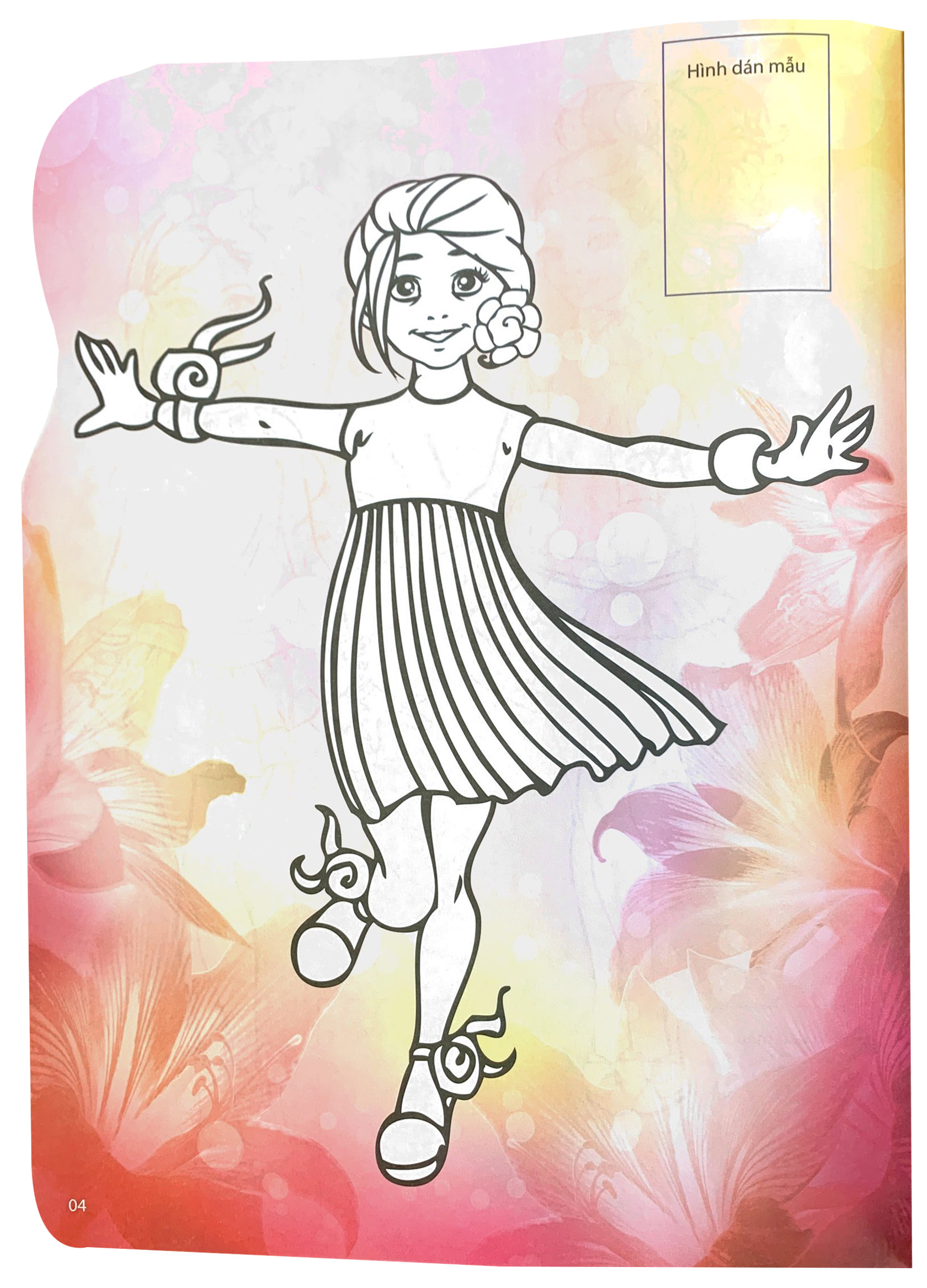 bộ dán hình và tô màu sticker - girl fashion - nhà thiết kế tài ba - tập 1 - Ảnh 5