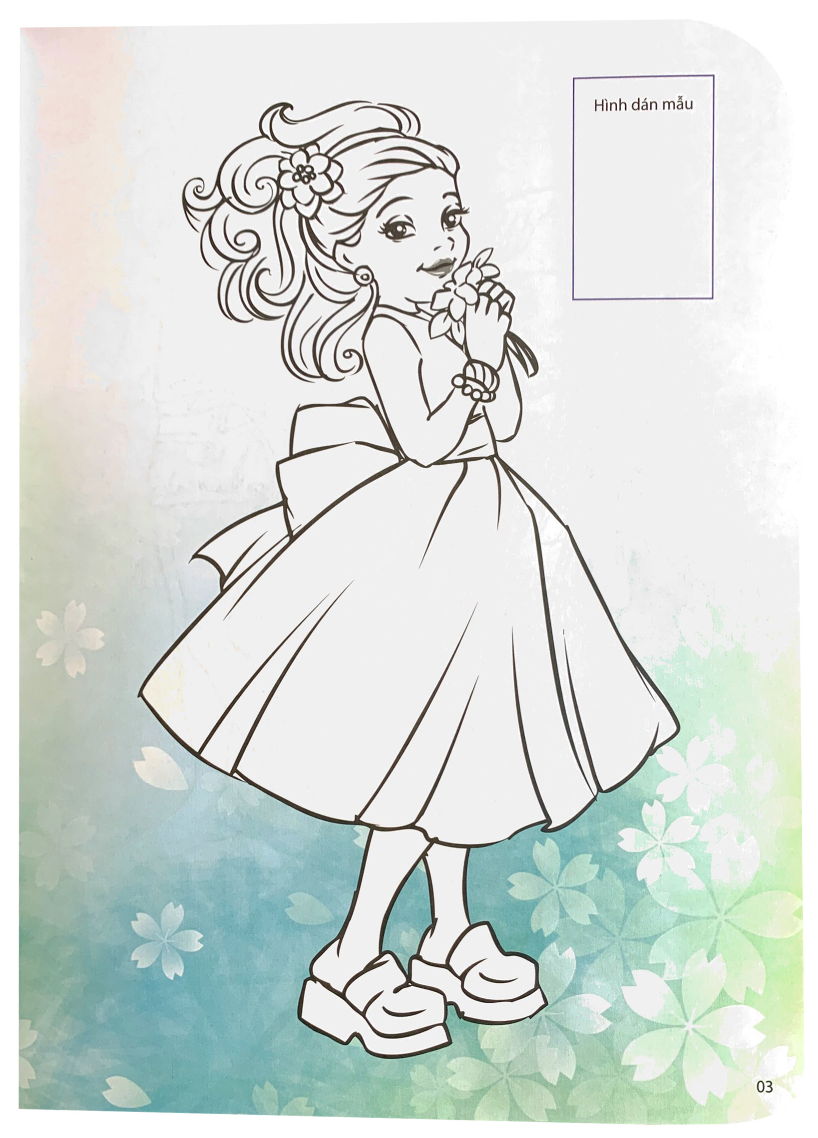 bộ dán hình và tô màu sticker - girl fashion - nhà thiết kế tài ba - tập 2 - Ảnh 4