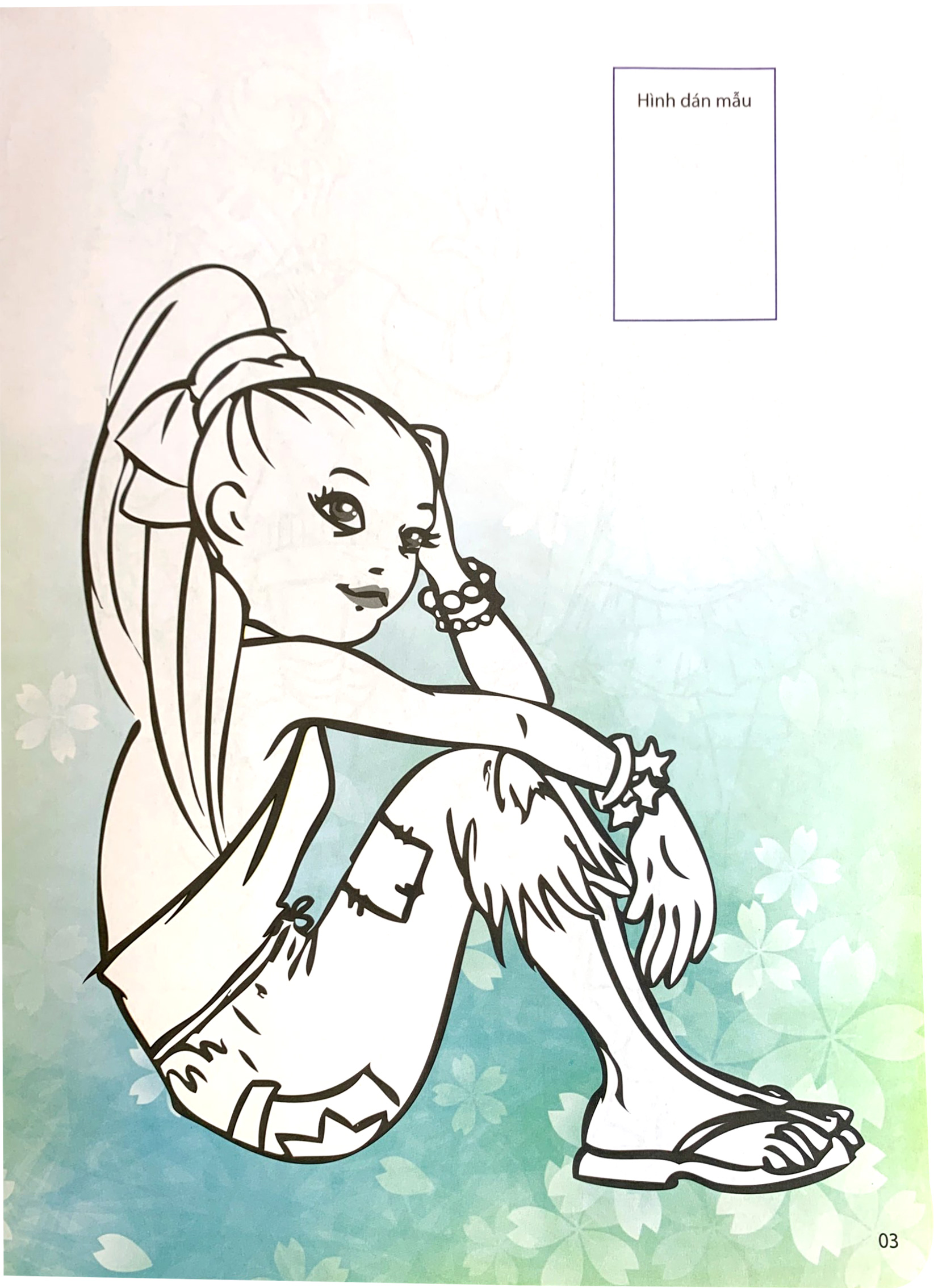 bộ dán hình và tô màu sticker - girl fashion - nhà thiết kế tài ba - tập 4 - Ảnh 4