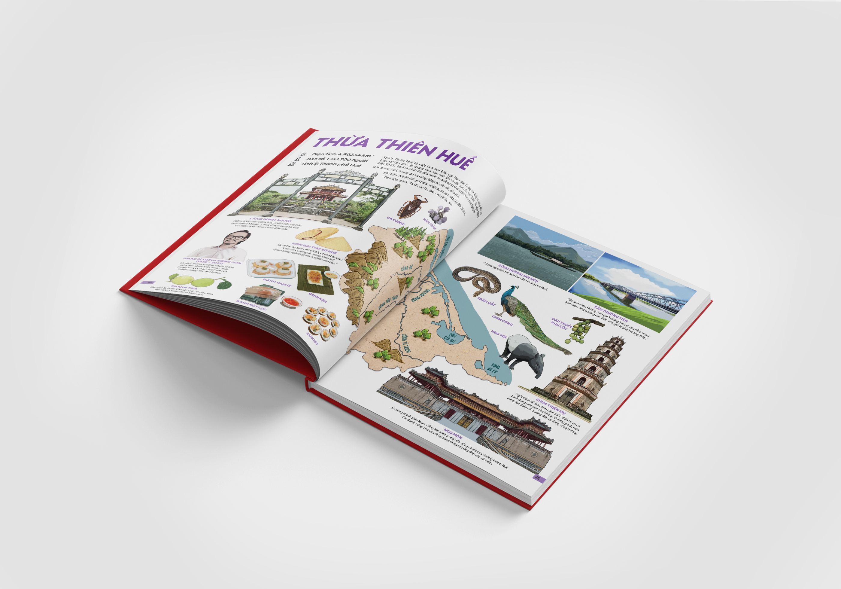 Bo
						
										
										Dat Nuoc Gam Hoa - Atlas Viet Nam - An Ban Luu Dau 63 Tinh Thanh - Bia Cung - Ảnh 11