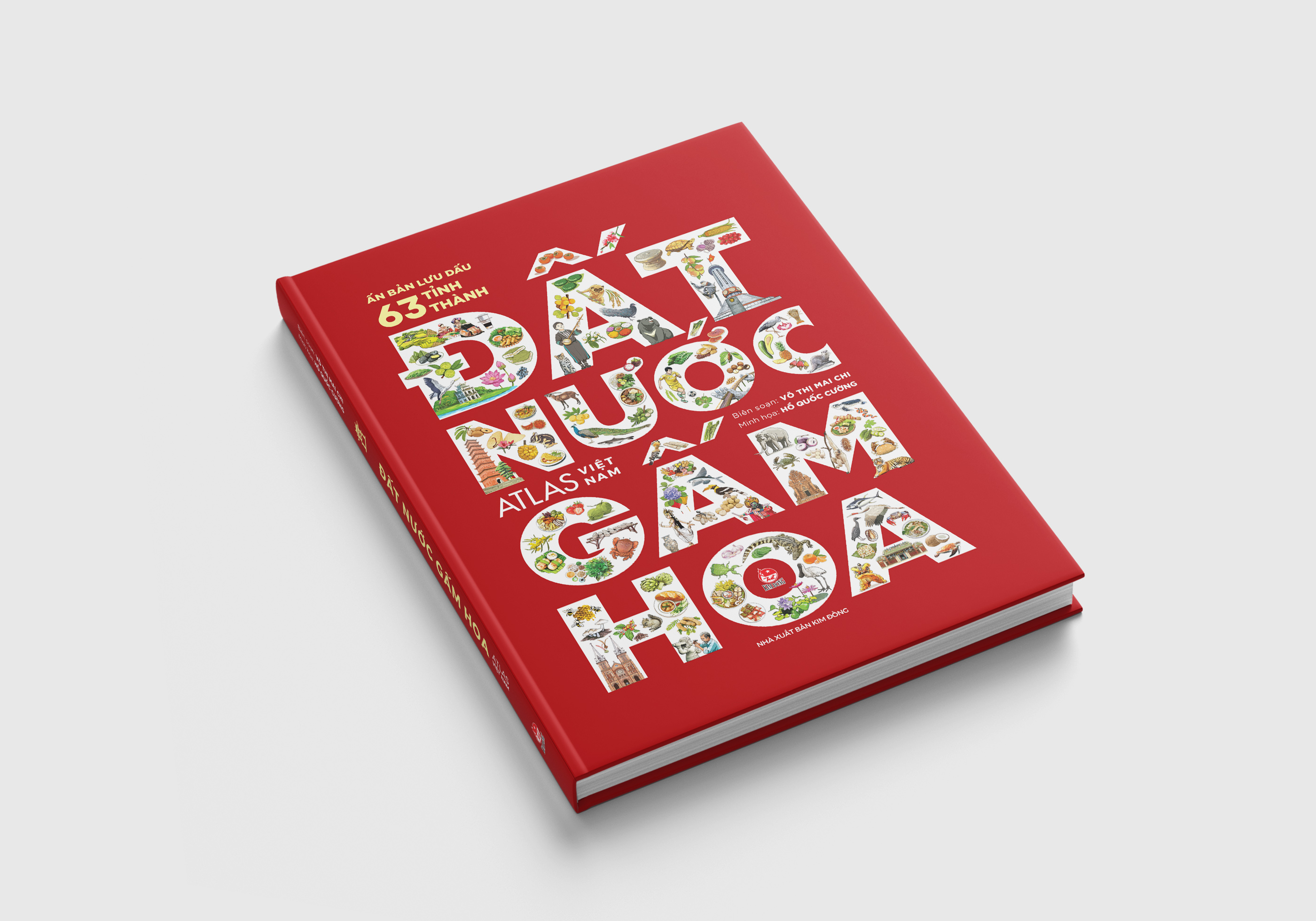 Bo
						
										
										Dat Nuoc Gam Hoa - Atlas Viet Nam - An Ban Luu Dau 63 Tinh Thanh - Bia Cung - Ảnh 4