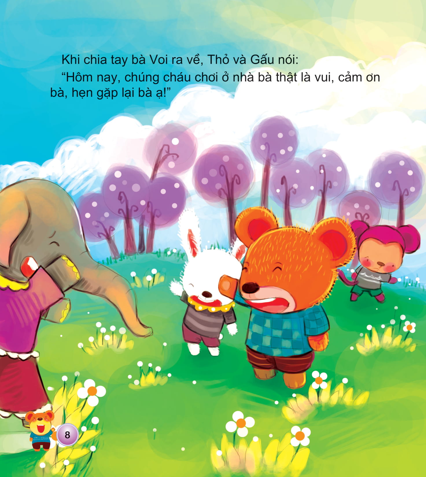 bộ dạy trẻ biết lễ phép lịch sự 1 - hái quả (tái bản 2018) - Ảnh 7