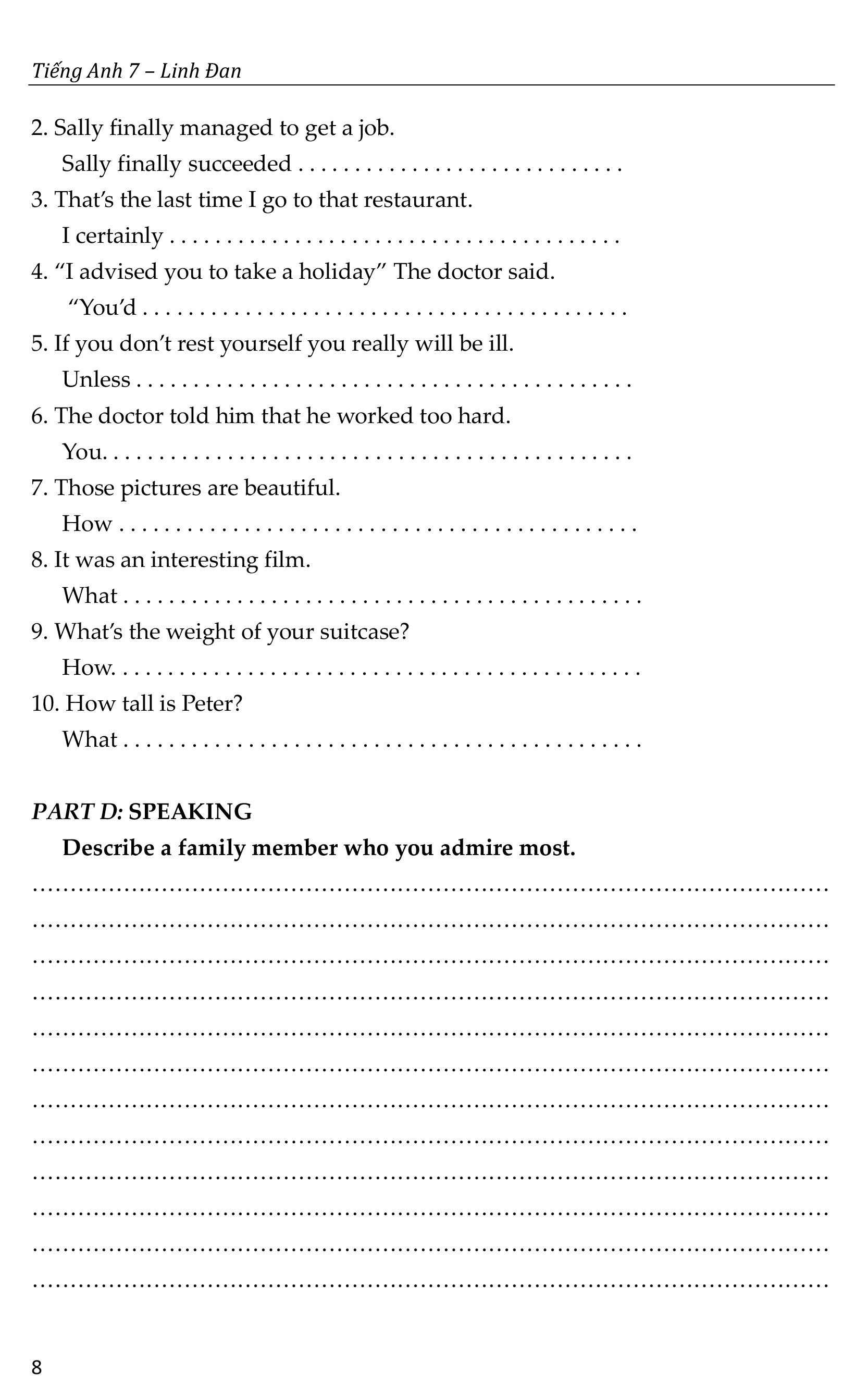 bộ đề bồi dưỡng học sinh giỏi tiếng anh toàn diện lớp 7 - Ảnh 9