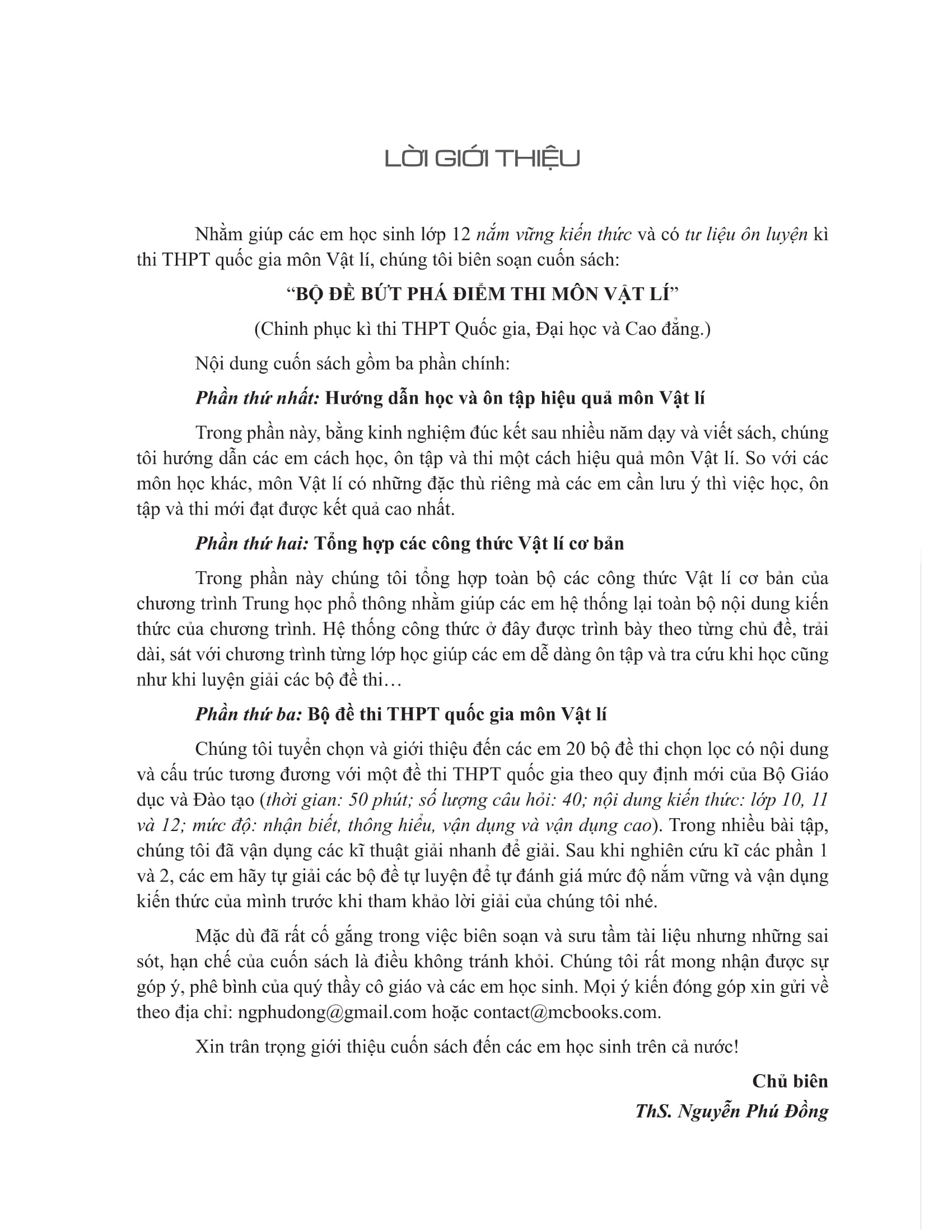 bộ đề bứt phá điểm thi môn vật lí - chinh phục kỳ thi thpt quốc gia, đại học và cao đẳng - Ảnh 5