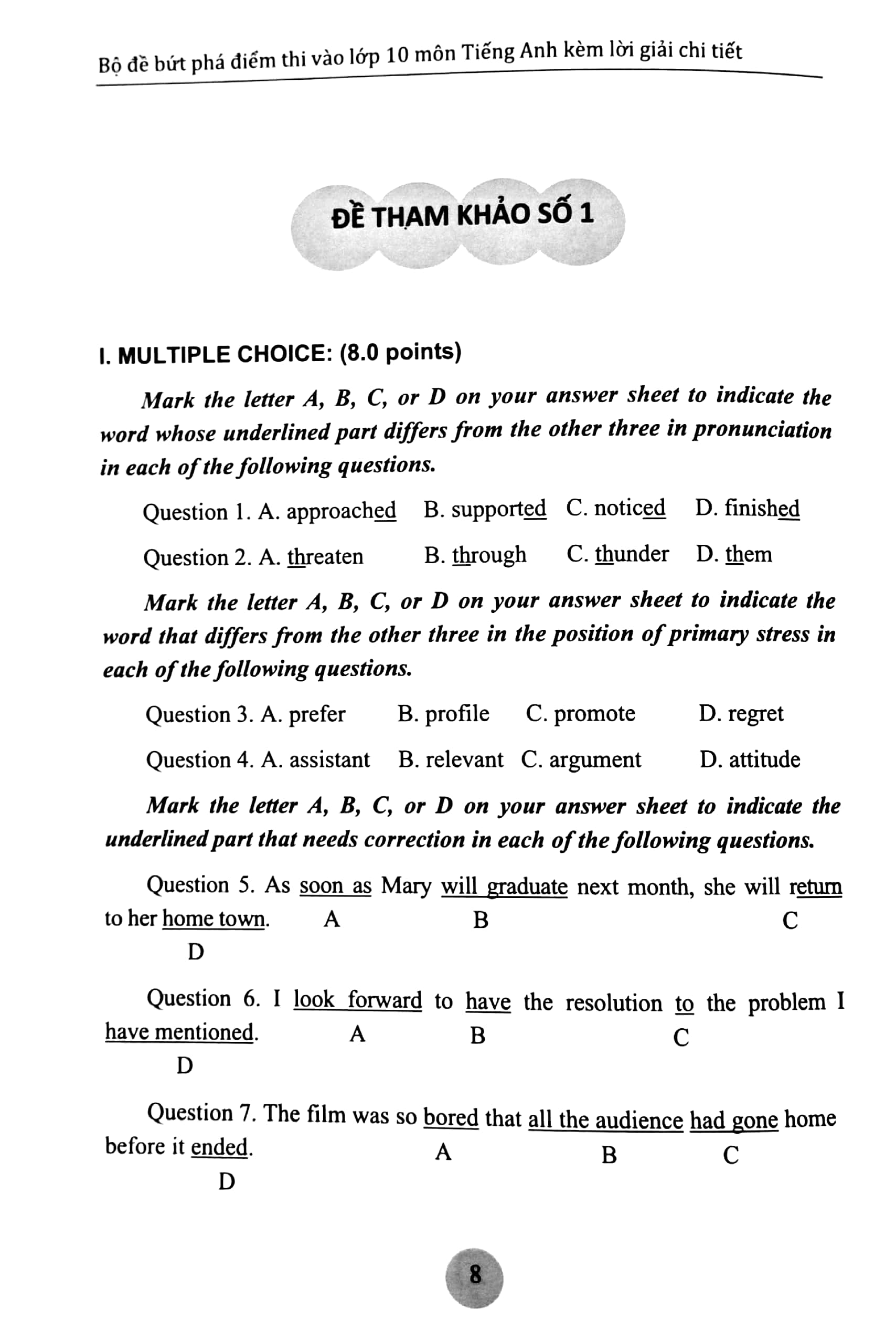bộ đề bứt phá điểm thi vào lớp 10 môn tiếng anh (lời giải chi tiết) - Ảnh 4