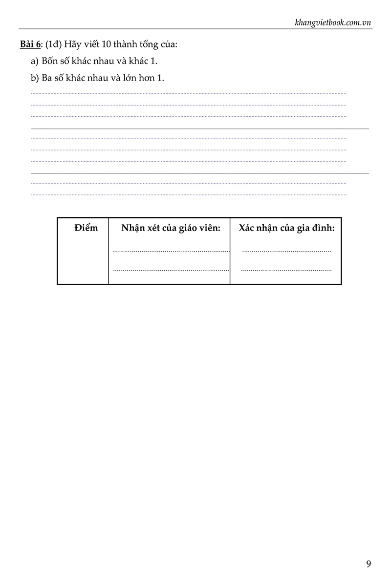 bộ đề kiểm tra đánh giá năng lực học sinh lớp 1 (biên soạn theo chương trình sách giáo khoa mới) - Ảnh 7