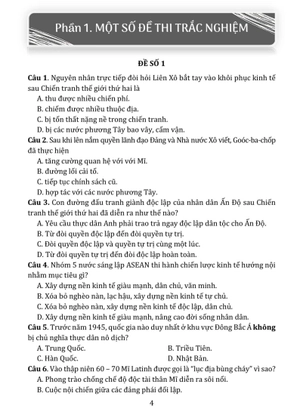 bộ đề kiểm tra đánh giá năng lực môn lịch sử lớp 9 - Ảnh 5