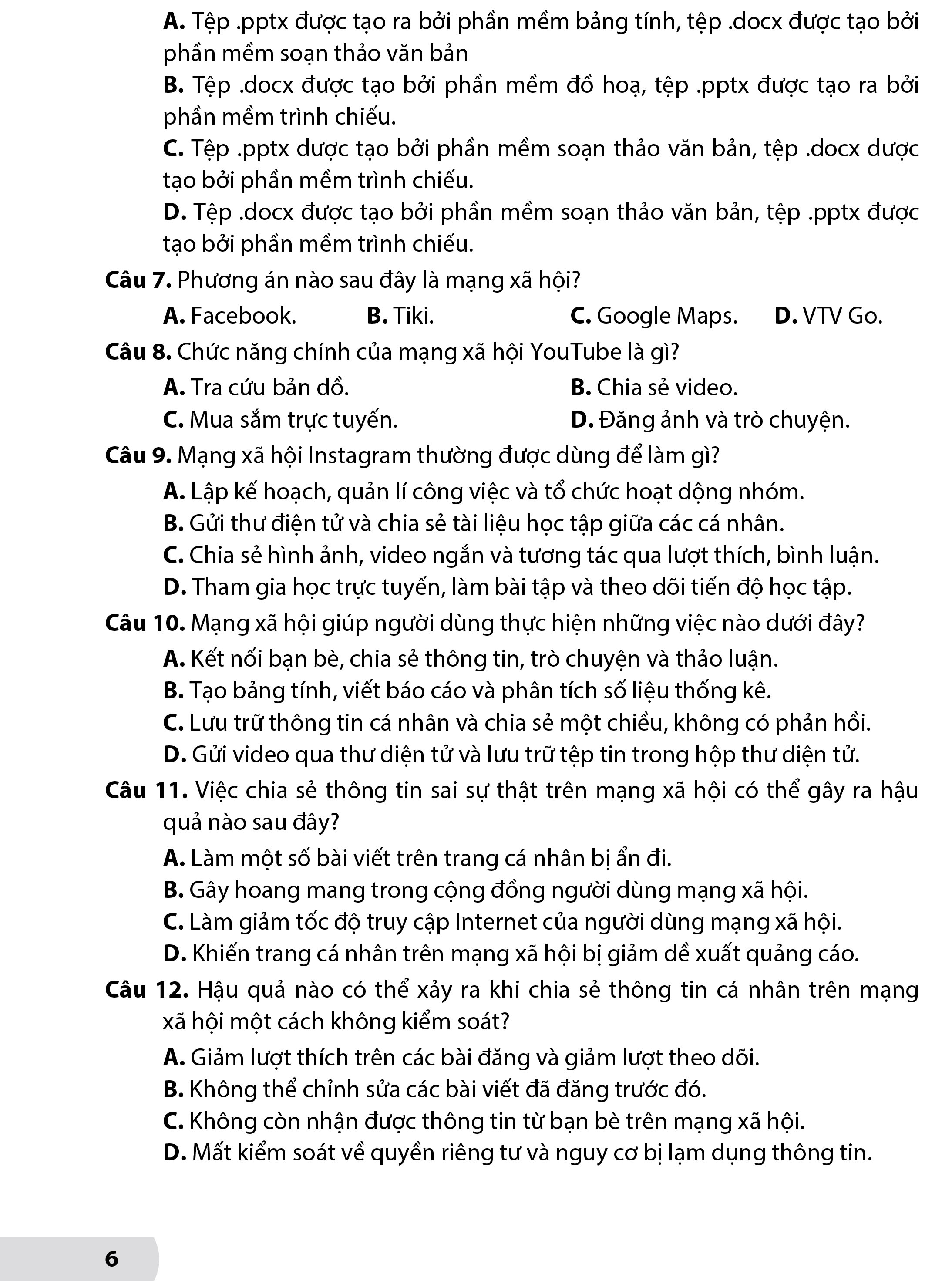 Bộ Đề Kiểm Tra, Đánh Giá Tin Học 7 - Ảnh 6