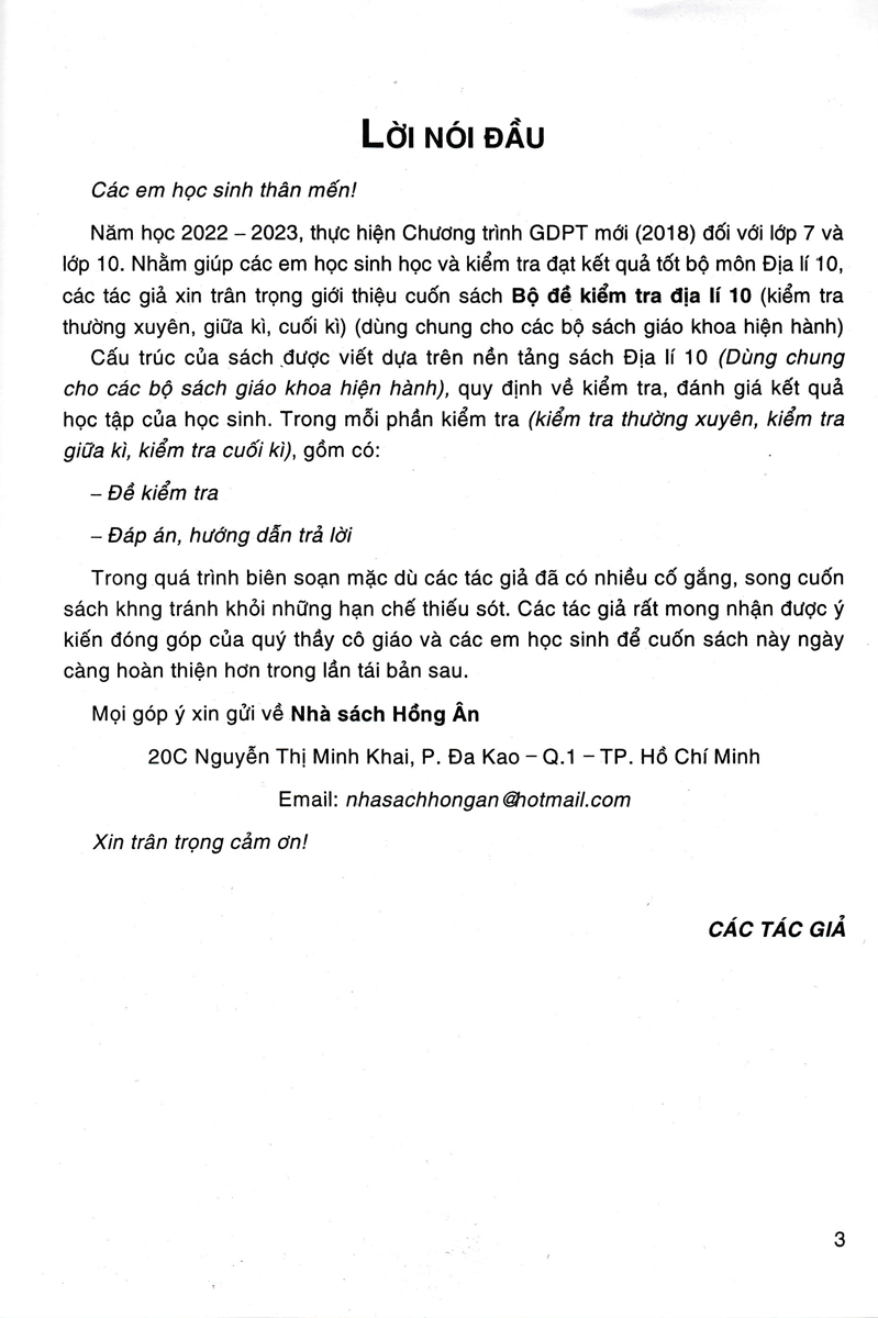 bộ đề kiểm tra địa lí 10 - Ảnh 3