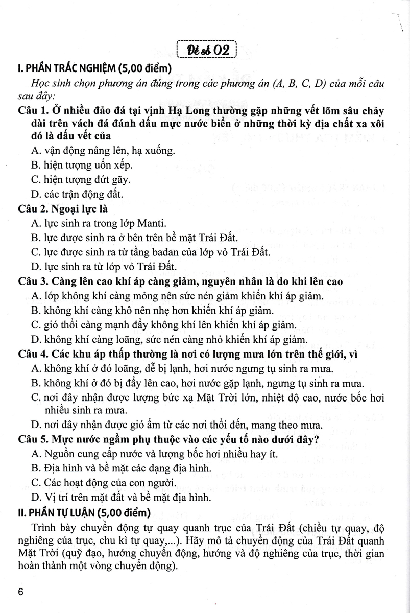 bộ đề kiểm tra địa lí 10 - Ảnh 7
