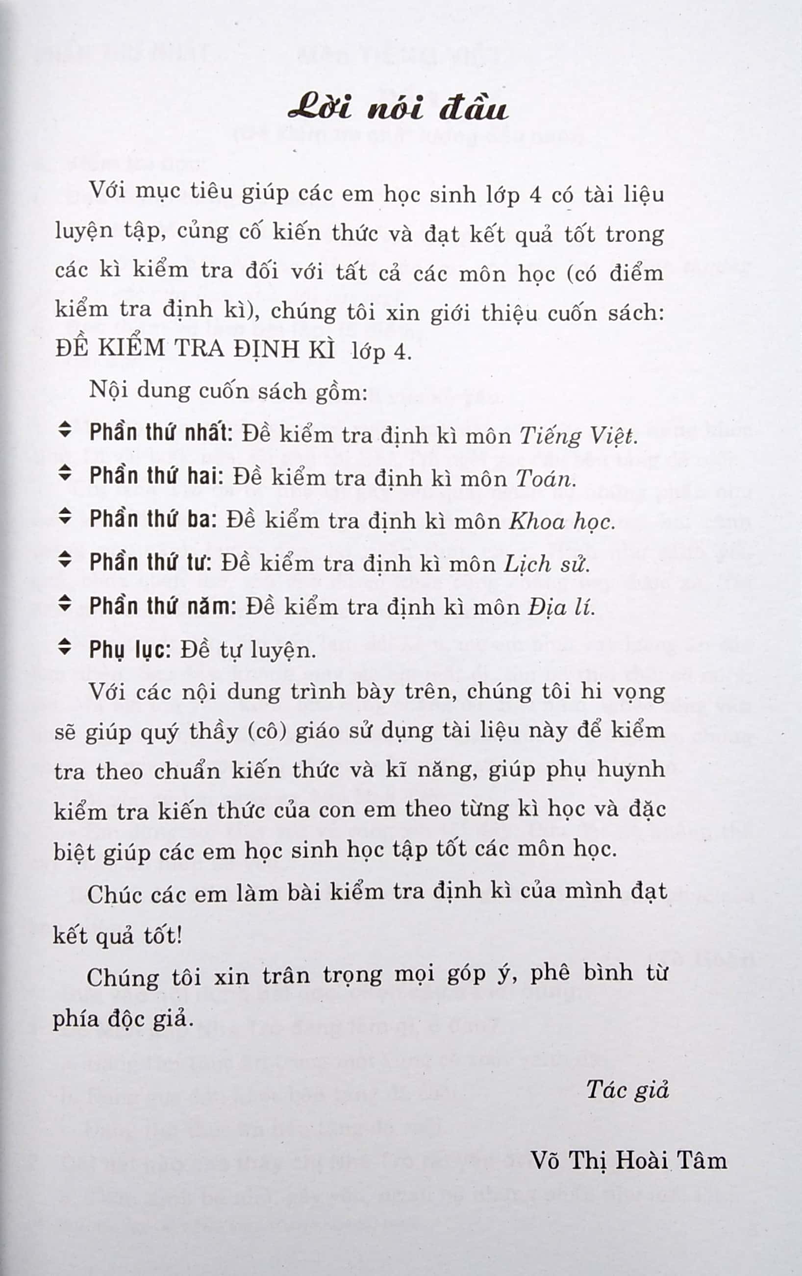 bộ đề kiểm tra định kì tiếng việt - toán - khoa học - lịch sử - địa lí 4 - Ảnh 4